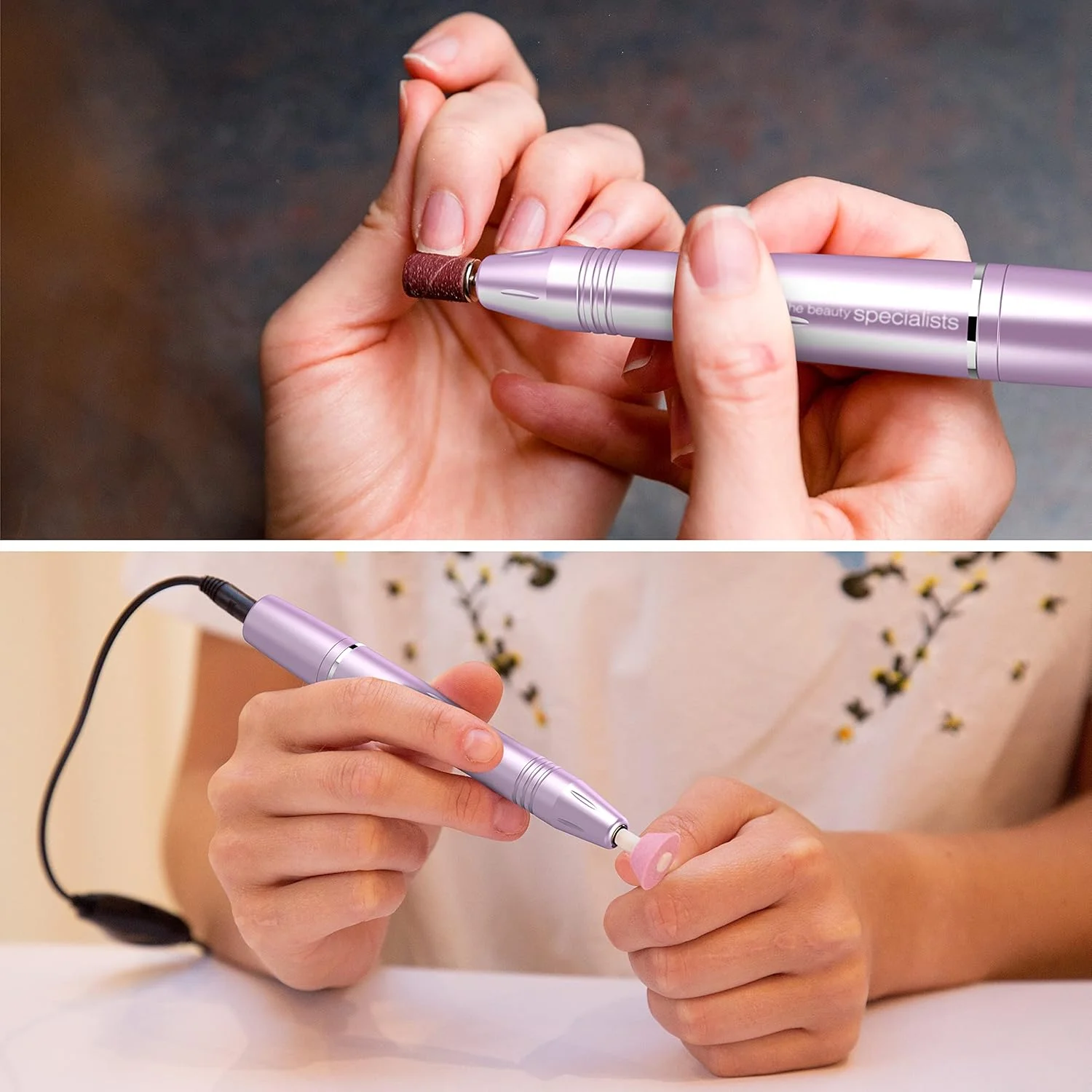 دستگاه سوهان برقی ناخن حرفه ای USB ریو، دریل ناخن قابل حمل برای ناخن های اکریلیک، ژل و طبیعی، سرعت قابل تنظیم 20000 دور در دقیقه، ای-فایل با لرزش کم، کیت مانیکور پدیکور، هدیه ایده آل برای زنان و مبتدیان