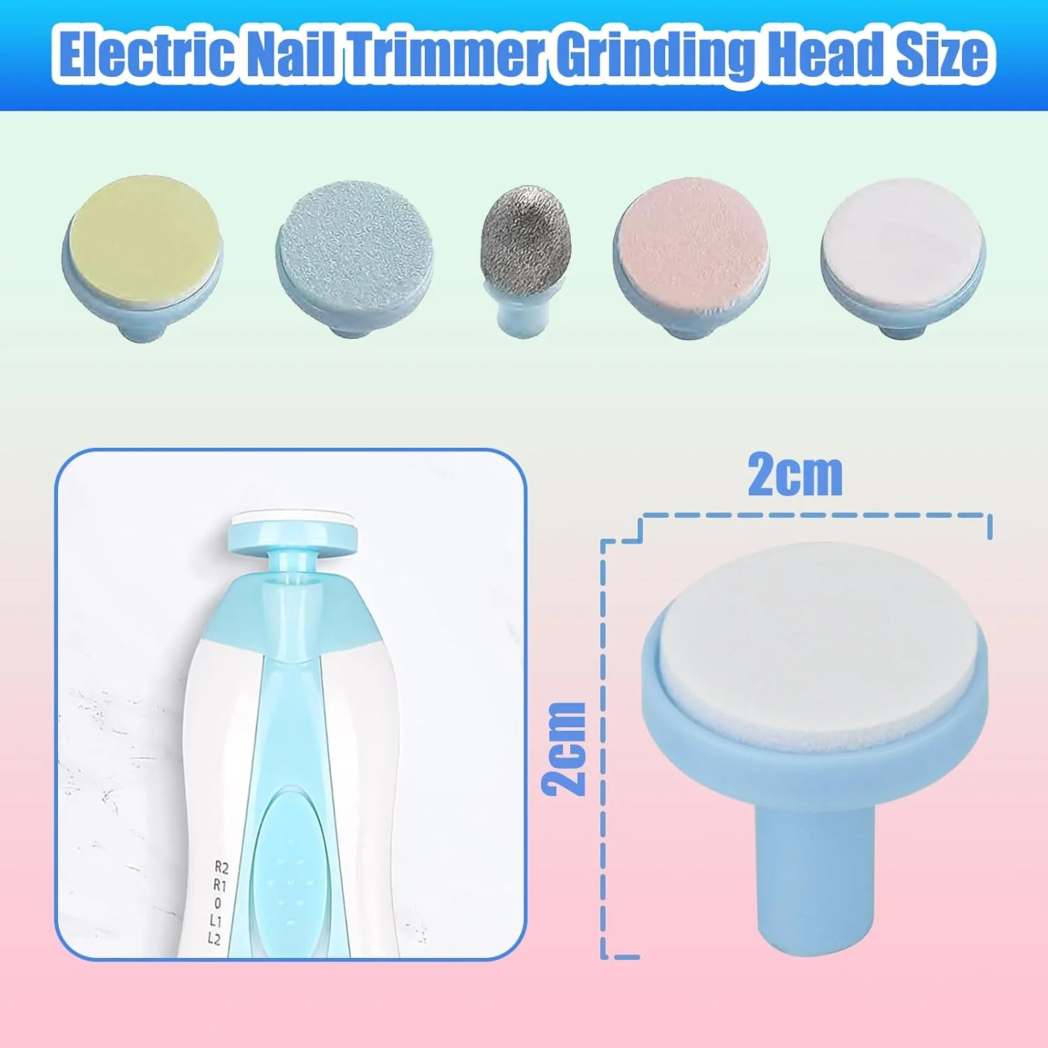 پد سوهان ناخن کودک Qunlions life، بسته 12 عددی، پد جایگزین سوهان ناخن، سری سنگ زنی ناخن برقی کودک برای سوهان ناخن برقی استاندارد کودک، مناسب برای نوزاد تازه متولد شده