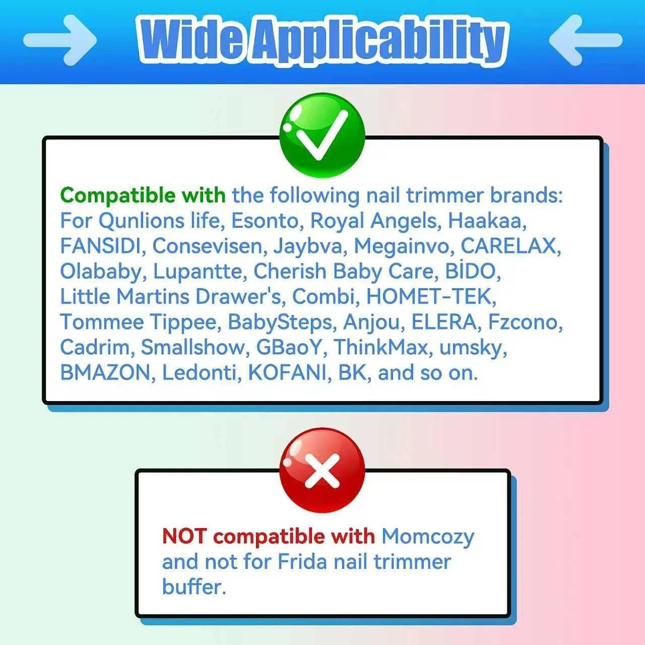 پد سوهان ناخن کودک Qunlions life، بسته 12 عددی، پد جایگزین سوهان ناخن، سری سنگ زنی ناخن برقی کودک برای سوهان ناخن برقی استاندارد کودک، مناسب برای نوزاد تازه متولد شده