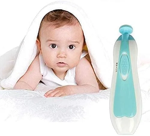 ناخن گیر نوزاد - سوهان ناخن برقی با چراغ LED - ست ناخن گیر بدون درد برای نوزاد دختر یا پسر - ناخن گیر بی صدا، ایمن و ملایم برای نوزادان، کودکان نوپا و مادران