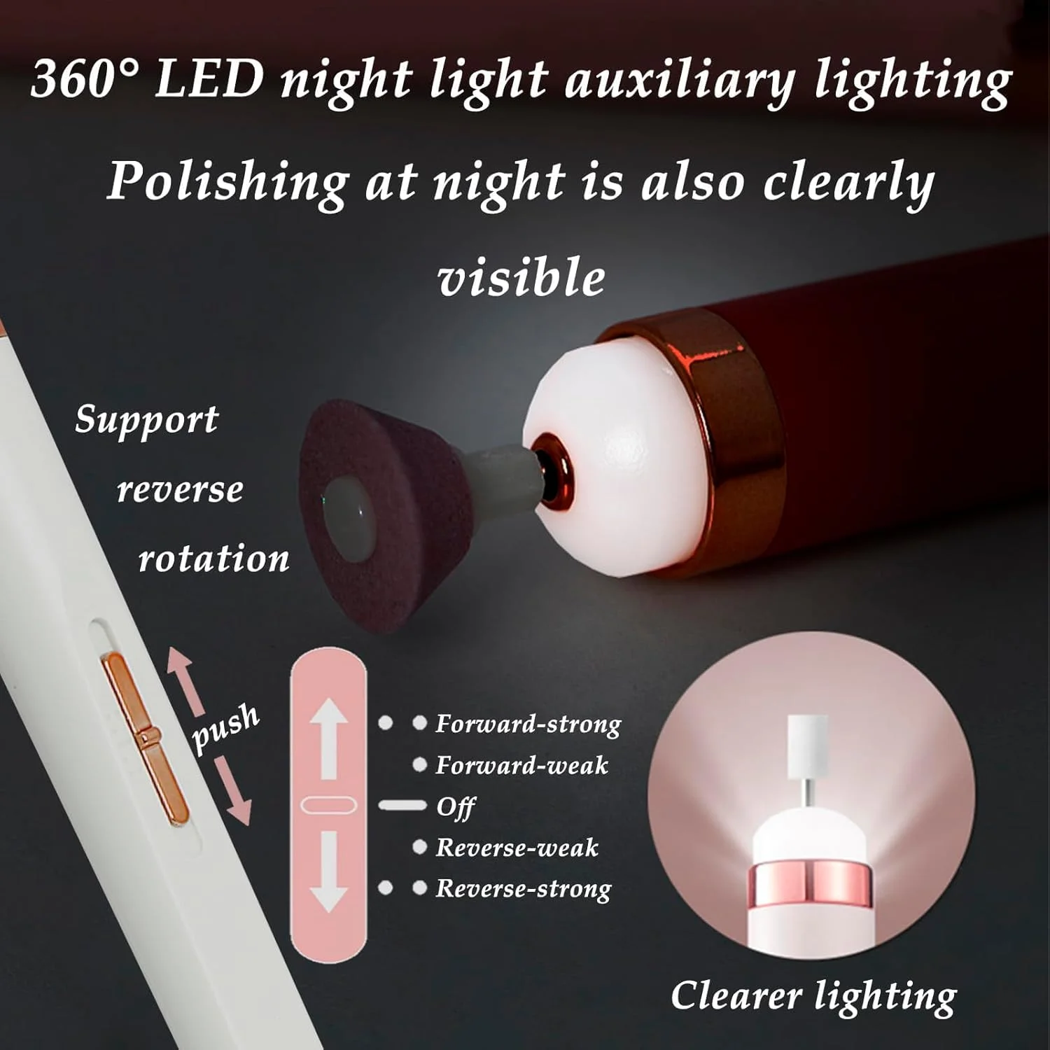 دستگاه سوهان برقی ناخن حرفه ای، ابزار سوهان ناخن قابل حمل مینی مانیکور پدیکور، کیت پولیش 5 در 1 USB، برای ناخن های پودری ژل اکریلیک، برای پولیش پینه، برای خانه و سالن دستگاه سوهان برقی ناخن حرفه ای، ابزار سوهان ناخن قابل حمل مینی مانیکور پدیکور، کیت پولیش 5 در 1 USB، برای ناخن های پودری ژل اکریلیک، برای پولیش پینه، برای خانه و سالن