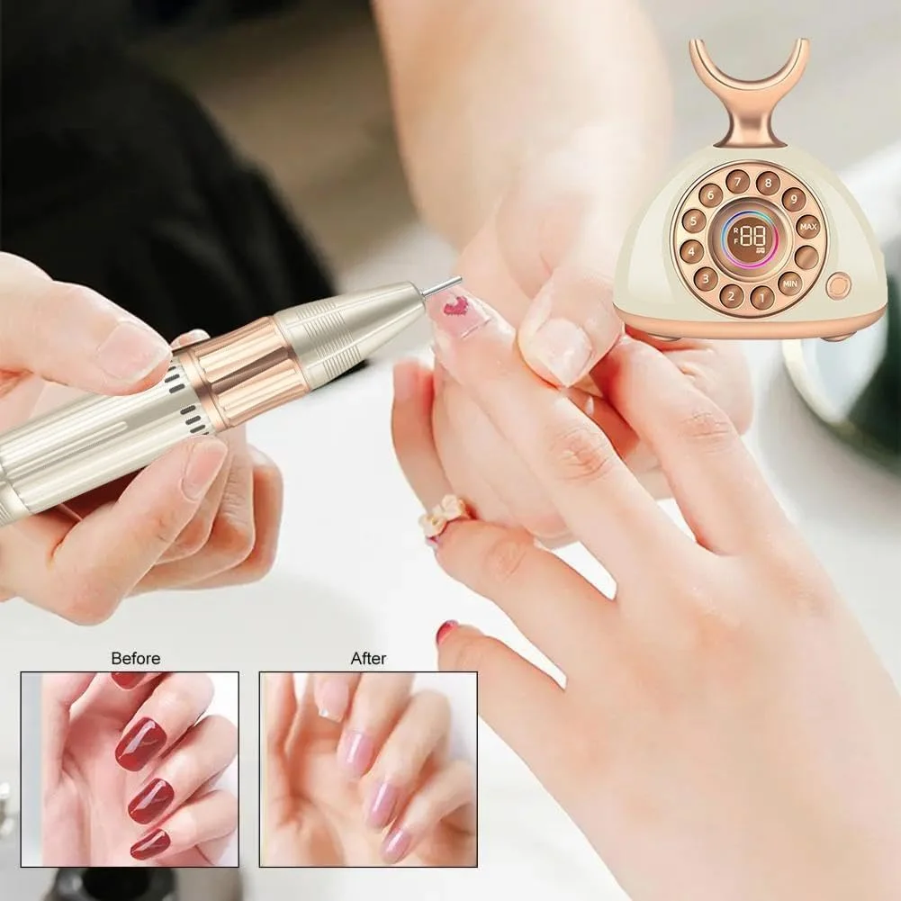 دستگاه سوهان برقی ناخن NALACAL، حرفه ای 35000 دور در دقیقه، مناسب برای مانیکور، از بین بردن لاک ژل، سنگ پا، پولیش و فرم دادن ناخن در خانه و سالن دستگاه سوهان برقی ناخن NALACAL، حرفه ای 35000 دور در دقیقه، مناسب برای مانیکور، از بین بردن لاک ژل، سنگ پا، پولیش و فرم دادن ناخن در خانه و سالن