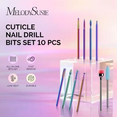 مجموعه سر سوهان ناخن MelodySusie، ابزار ایمن کوتیکول، الماس فلزی حرفه ای 3/32 اینچ برای ناخن های ژلی آکریلیک و دستگاه سوهان برقی ناخن، مانیکور پدیکور استفاده در سالن منزل، رنگین کمانی مجموعه سر سوهان ناخن MelodySusie، ابزار ایمن کوتیکول، الماس فلزی حرفه ای 3/32 اینچ برای ناخن های ژلی آکریلیک و دستگاه سوهان برقی ناخن، مانیکور پدیکور استفاده در سالن منزل، رنگین کمانی