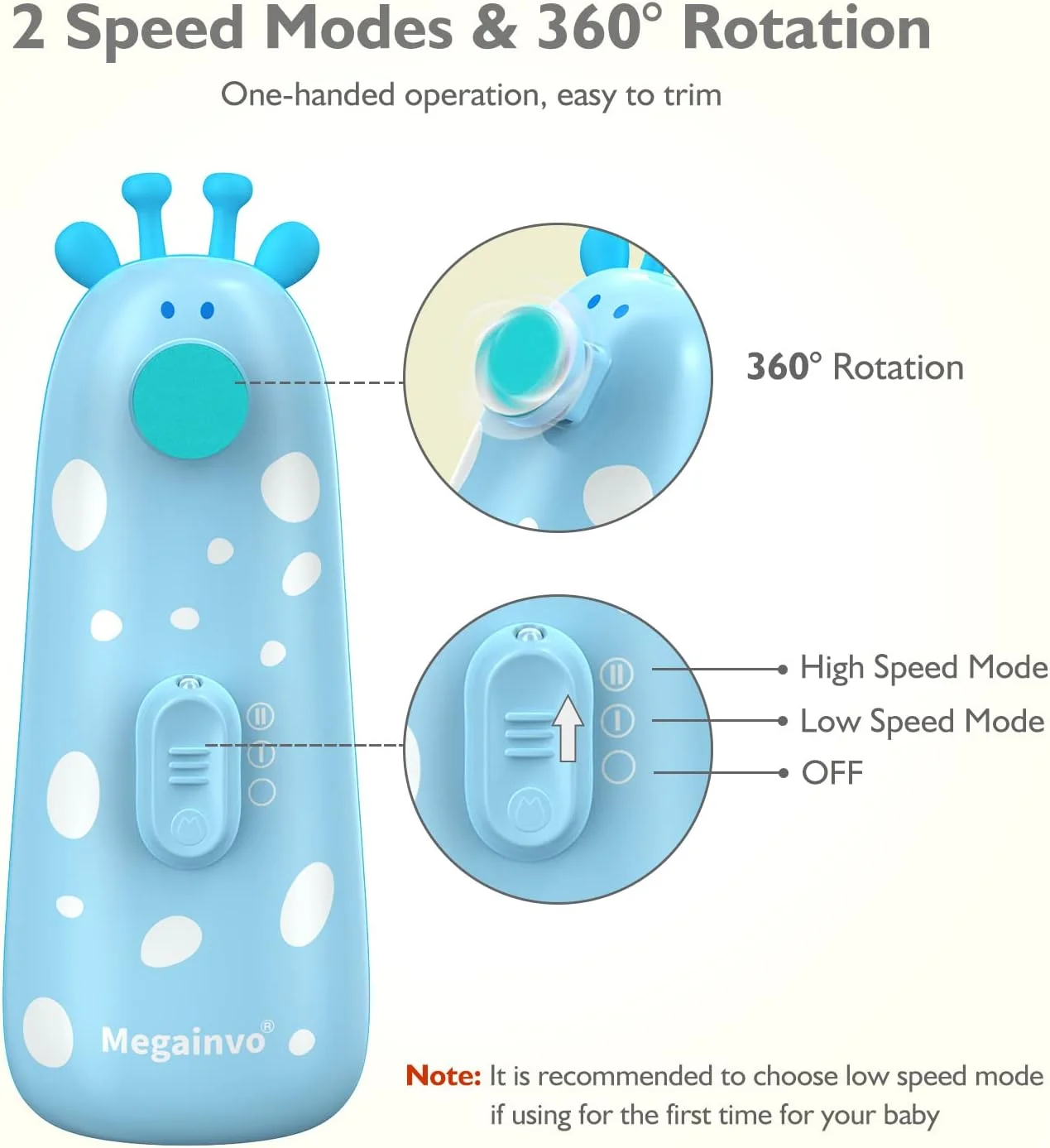 سوهان ناخن برقی کودک Megainvo، ناخن گیر ایمن کودک با چراغ، دارای 10 سری سمباده، ست مانیکور و پدیکور بی صدا برای نوزاد، کودک نوپا، مراقبت از ناخن های دست و پا - آبی سوهان ناخن برقی کودک Megainvo، ناخن گیر ایمن کودک با چراغ، دارای 10 سری سمباده، ست مانیکور و پدیکور بی صدا برای نوزاد، کودک نوپا، مراقبت از ناخن های دست و پا - آبی