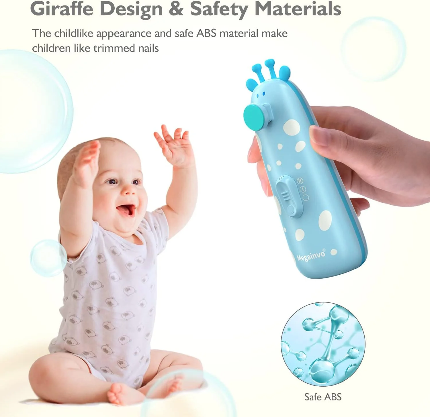 سوهان ناخن برقی کودک Megainvo، ناخن گیر ایمن کودک با چراغ، دارای 10 سری سمباده، ست مانیکور و پدیکور بی صدا برای نوزاد، کودک نوپا، مراقبت از ناخن های دست و پا - آبی سوهان ناخن برقی کودک Megainvo، ناخن گیر ایمن کودک با چراغ، دارای 10 سری سمباده، ست مانیکور و پدیکور بی صدا برای نوزاد، کودک نوپا، مراقبت از ناخن های دست و پا - آبی