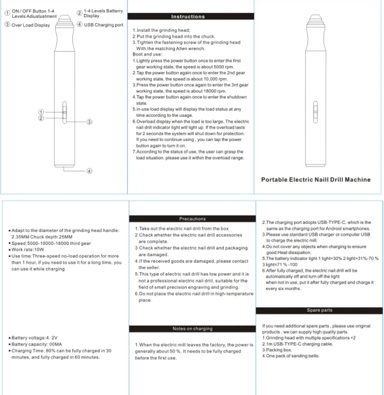 ست سوهان ناخن پا برای ناخن های ضخیم | مانیکور با سوهان ناخن، سوهان برقی حرفه ای 4 سرعته برای ناخن های ضخیم پا، پولیش، مراقبت، لایه برداری، برداشتن، سنگ زنی، شکل دادن به لبه ست سوهان ناخن پا برای ناخن های ضخیم | مانیکور با سوهان ناخن، سوهان برقی حرفه ای 4 سرعته برای ناخن های ضخیم پا، پولیش، مراقبت، لایه برداری، برداشتن، سنگ زنی، شکل دادن به لبه