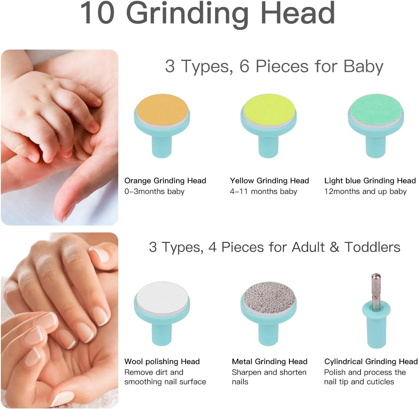 سوهان ناخن برقی کودک Megainvo، سوهان ناخن برقی با چراغ، سوهان ناخن ایمن و بی صدا، ست مانیکور اتوماتیک کودک برای نوزاد، سوهان ناخن قابل استفاده مجدد با 6 سری سنگ زنی سوهان ناخن برقی کودک Megainvo، سوهان ناخن برقی با چراغ، سوهان ناخن ایمن و بی صدا، ست مانیکور اتوماتیک کودک برای نوزاد، سوهان ناخن قابل استفاده مجدد با 6 سری سنگ زنی