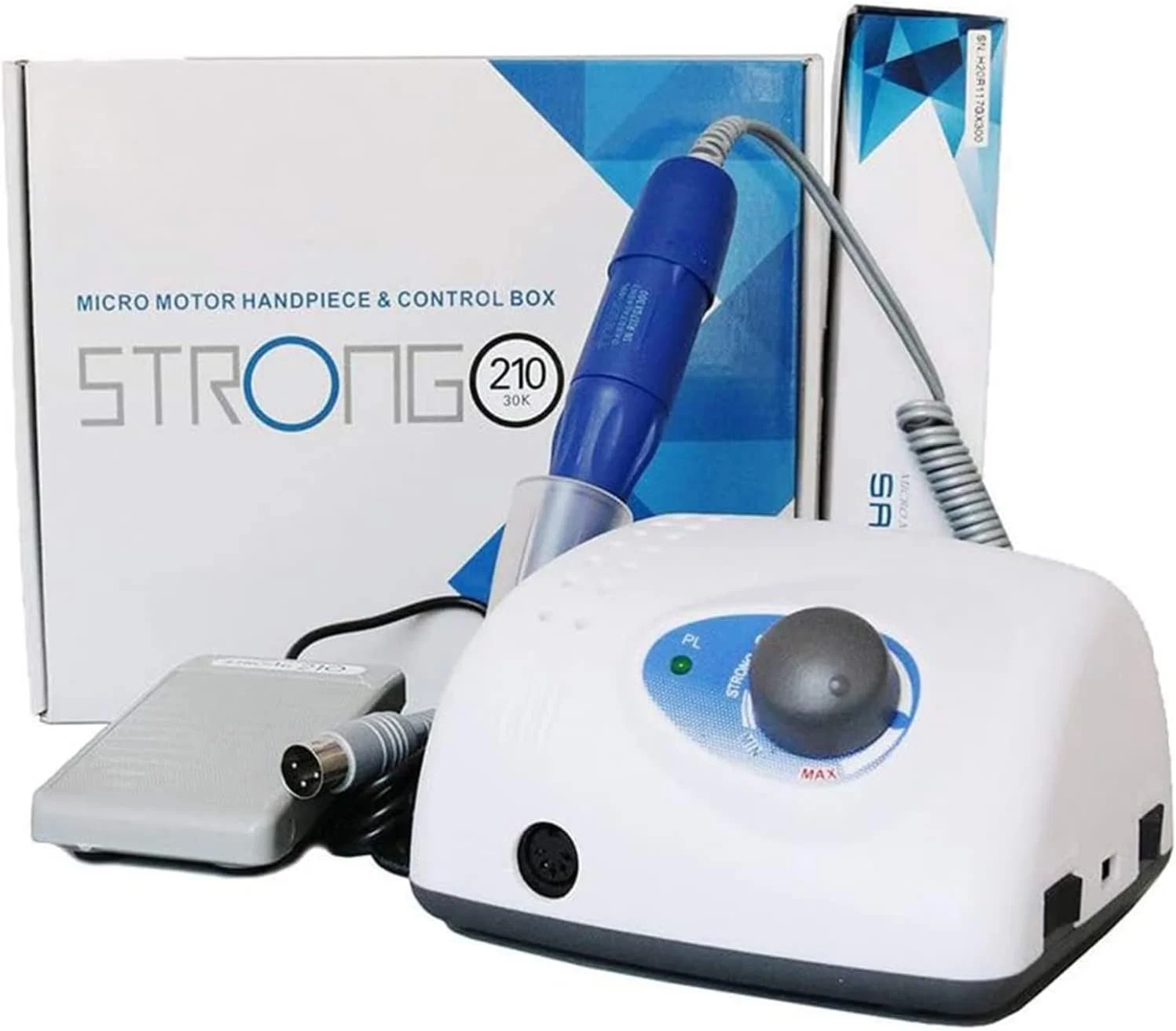 دستگاه سوهان برقی ناخن قوی HEUCYL 210، دستگاه پولیش اکریلیک 40000 دور در دقیقه، ست ابزار پولیش و حکاکی میکرو موتور، سوهان برقی ناخن، سنگ سنباده ناخن ضخیم، بافر سوهان برقی ناخن