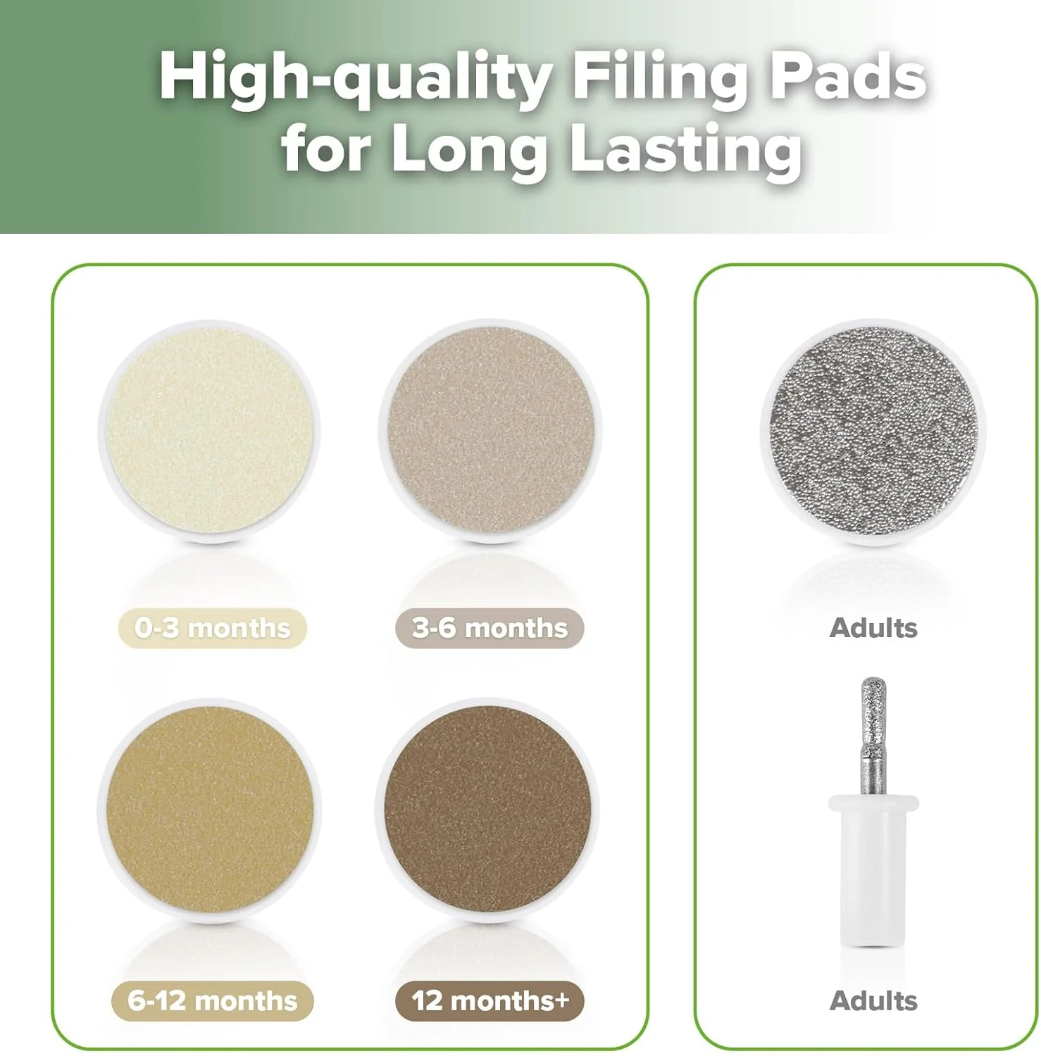 ست مانیکور کودک هاآکا با چراغ LED، سوهان ناخن برقی کودک برای نوزادان/کودکان/بزرگسالان، 6 سری تعویضی و جعبه نگهداری، طرح بلوط ست مانیکور کودک هاآکا با چراغ LED، سوهان ناخن برقی کودک برای نوزادان/کودکان/بزرگسالان، 6 سری تعویضی و جعبه نگهداری، طرح بلوط