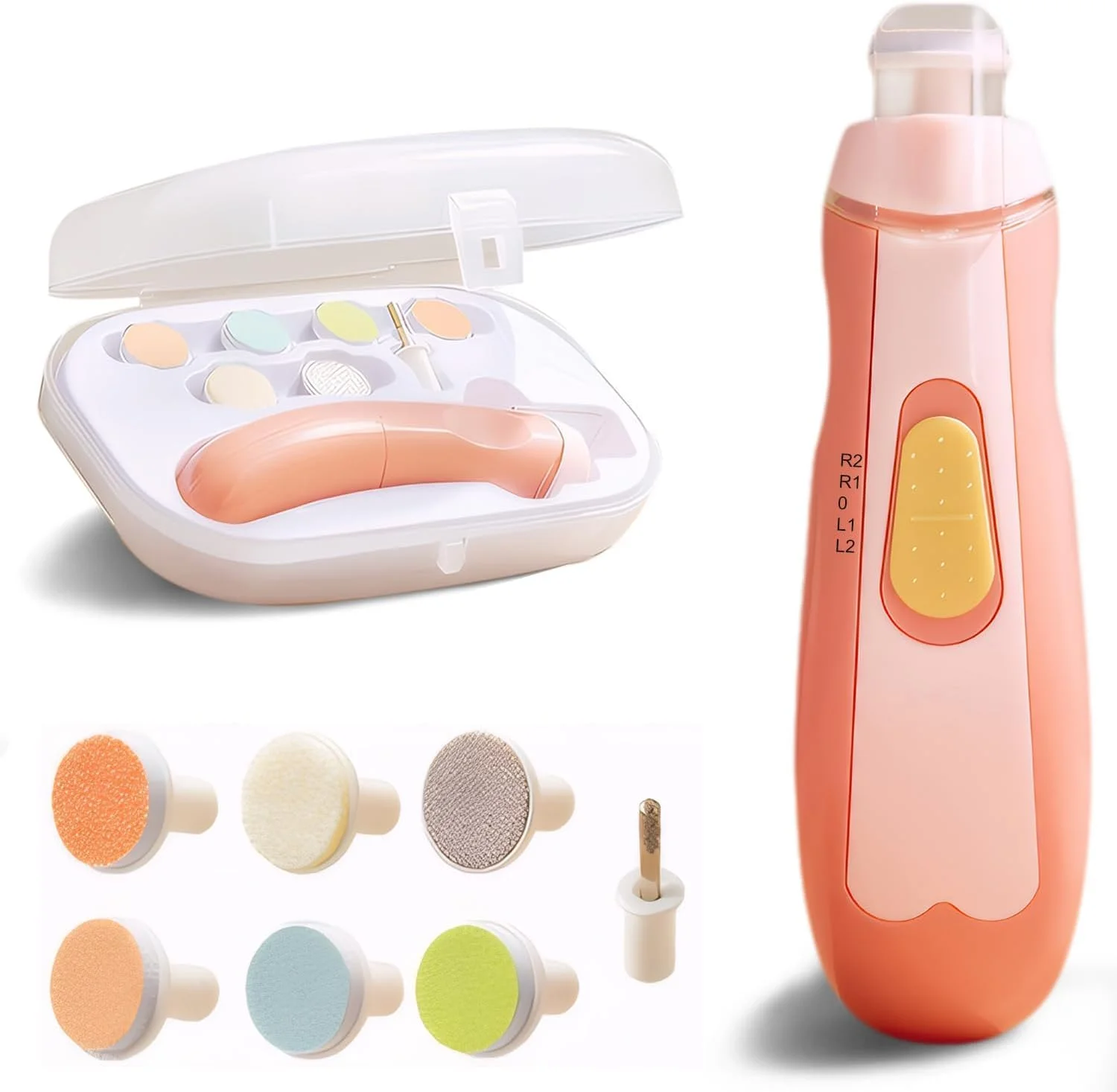 سوهان ناخن برقی کودک Etiin | سوهان ناخن ایمن و آسان برای نوزاد، ناخن گیر کودک + بافر سوهان ناخن، کیت های پیرایش و پولیش برای ناخن های نوزاد، کودک نوپا یا بزرگسالان، 7 سری سنگ زنی و چراغ LED سوهان ناخن برقی کودک Etiin | سوهان ناخن ایمن و آسان برای نوزاد، ناخن گیر کودک + بافر سوهان ناخن، کیت های پیرایش و پولیش برای ناخن های نوزاد، کودک نوپا یا بزرگسالان، 7 سری سنگ زنی و چراغ LED