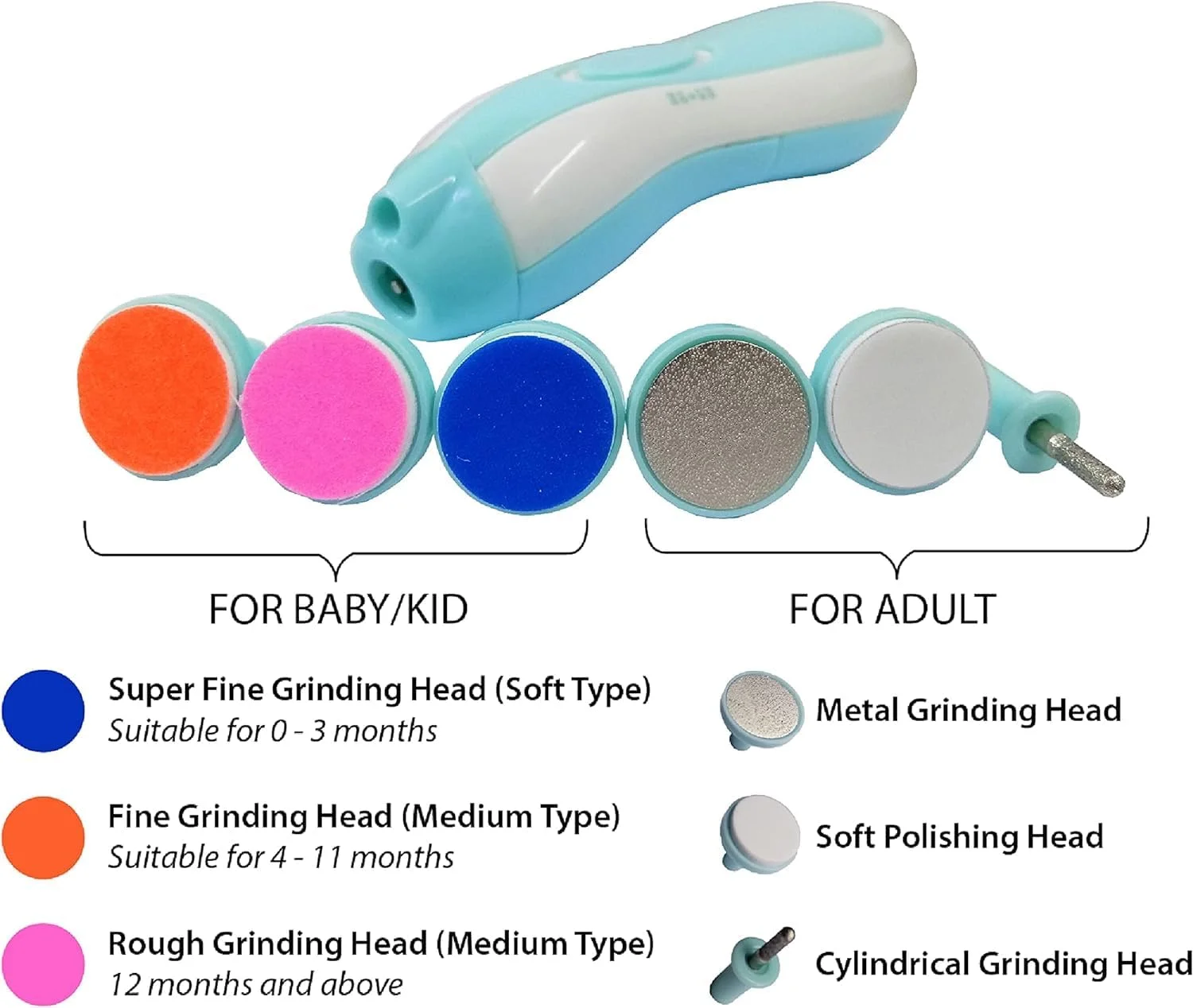 سوهان ناخن برقی کودک، ناخن گیر با 6 سری سنگ زنی، چراغ LED، ایمن برای ناخن های کودک، ست ناخن گیر، ناخن گیر کودک، کیت مانیکور برای نوزاد، لوازم ضروری کودک. سوهان ناخن برقی کودک، ناخن گیر با 6 سری سنگ زنی، چراغ LED، ایمن برای ناخن های کودک، ست ناخن گیر، ناخن گیر کودک، کیت مانیکور برای نوزاد، لوازم ضروری کودک.