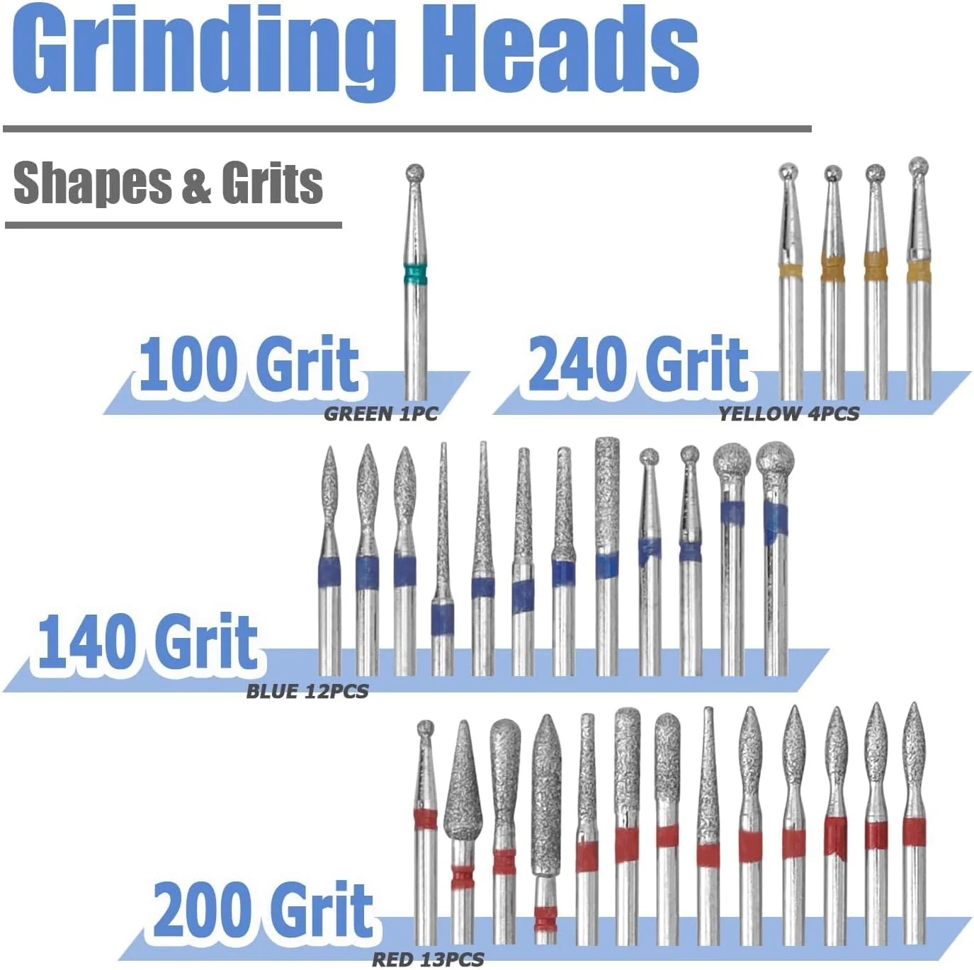 ست ۳۰ عددی سر سوهان ناخن برقی، ست الماسه کوتیکول، مناسب ناخن های ژلی آکریلیک، ابزار مانیکور پدیکور، مته های چرخشی بادوام برای هنر و حذف لاک ست ۳۰ عددی سر سوهان ناخن برقی، ست الماسه کوتیکول، مناسب ناخن های ژلی آکریلیک، ابزار مانیکور پدیکور، مته های چرخشی بادوام برای هنر و حذف لاک