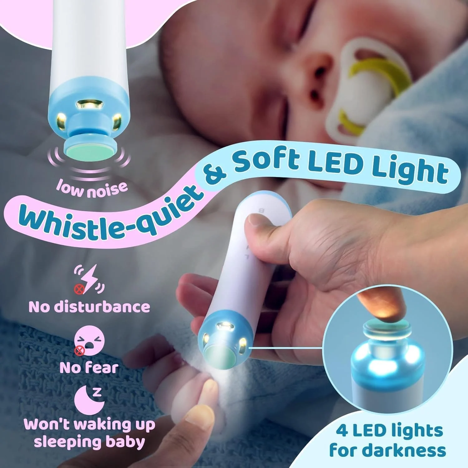 سوهان ناخن برقی کودک، ست مانیکور 30 در 1، سوهان ناخن قابل شارژ کودک به همراه ناخن گیر، کیت پیرایش و پولیش ناخن با 4 چراغ LED، ایمن برای نوزادان، کودکان و زنان برای مراقبت از ناخن های دست و پا سوهان ناخن برقی کودک، ست مانیکور 30 در 1، سوهان ناخن قابل شارژ کودک به همراه ناخن گیر، کیت پیرایش و پولیش ناخن با 4 چراغ LED، ایمن برای نوزادان، کودکان و زنان برای مراقبت از ناخن های دست و پا