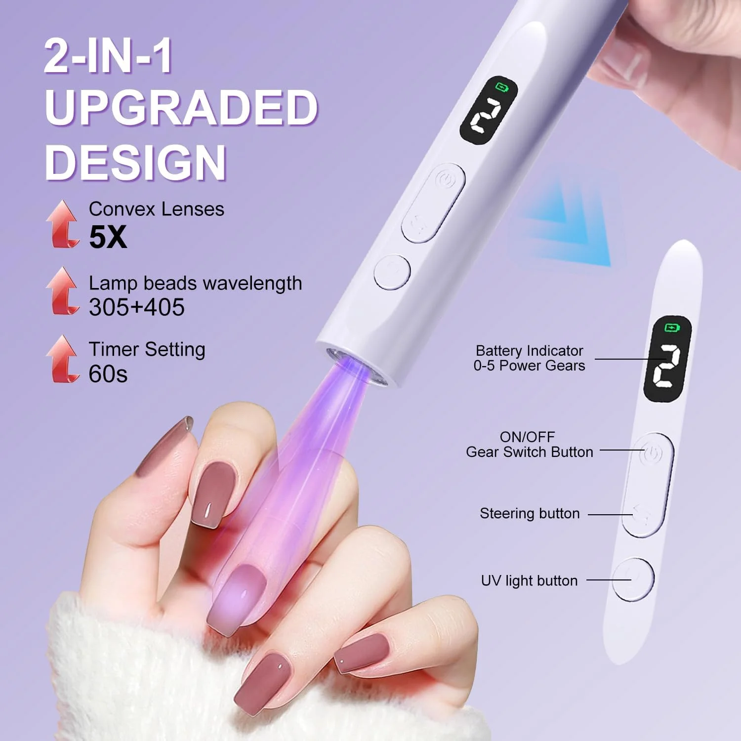 سوهان برقی ناخن بی سیم با چراغ ناخن، ست مته مانیکور فایل E با قابلیت تنظیم 3 سرعته به همراه 12 سر سنگ زنی، کیت مانیکور پدیکور برقی هدیه برای مبتدیان دختر خانم مادر (بنفش) سوهان برقی ناخن بی سیم با چراغ ناخن، ست مته مانیکور فایل E با قابلیت تنظیم 3 سرعته به همراه 12 سر سنگ زنی، کیت مانیکور پدیکور برقی هدیه برای مبتدیان دختر خانم مادر (بنفش)