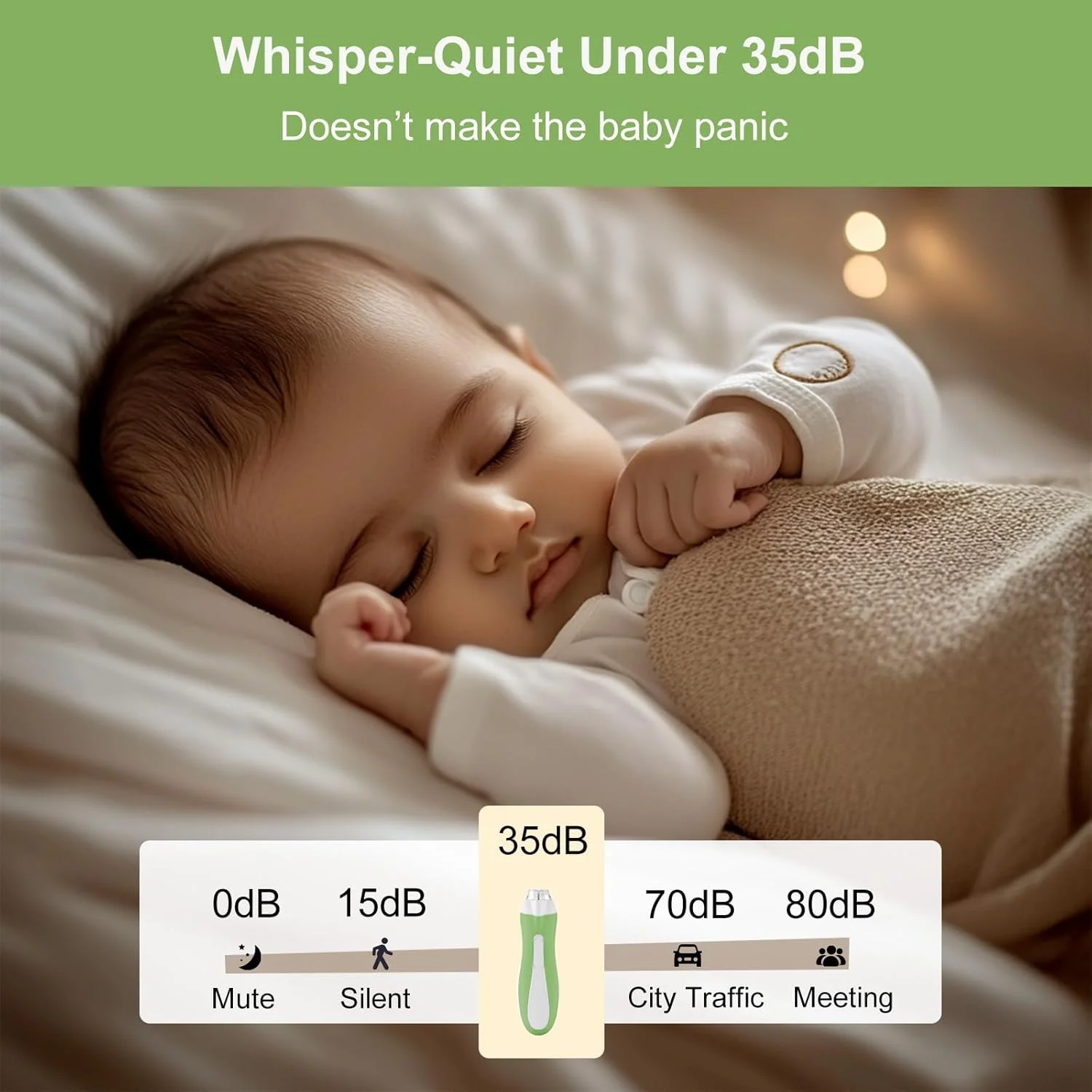 ست ناخن گیر برقی نوزاد، سوهان ناخن ملایم نوزاد با چراغ LED، دارای 6 سری سمباده، عملکرد بی صدا، طراحی ضد گرد و غبار برای مراقبت از نوزاد، کودک نوپا و بزرگسالان، سبز ست ناخن گیر برقی نوزاد، سوهان ناخن ملایم نوزاد با چراغ LED، دارای 6 سری سمباده، عملکرد بی صدا، طراحی ضد گرد و غبار برای مراقبت از نوزاد، کودک نوپا و بزرگسالان، سبز