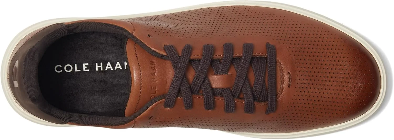 کفش کتانی روزمره مردانه کول هان مدل Grand Crosscourt Daily Laser، قهوه ای مایل به زرد/شکلاتی تیره/عاجی، سایز 10