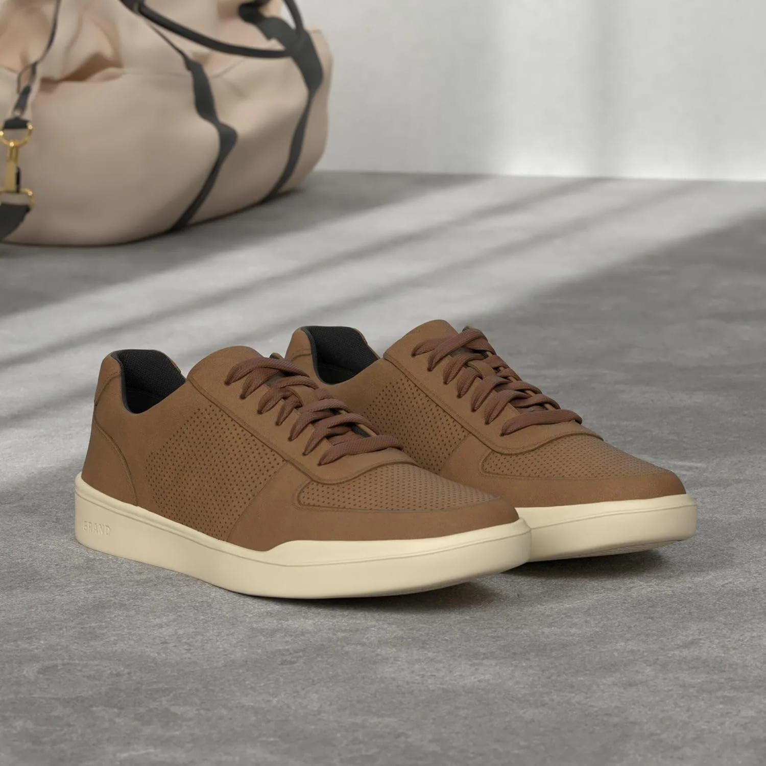 کفش کتانی مردانه کول هان Crosscourt Modern، قهوه ای مایل به زرد، سایز 40 اروپا