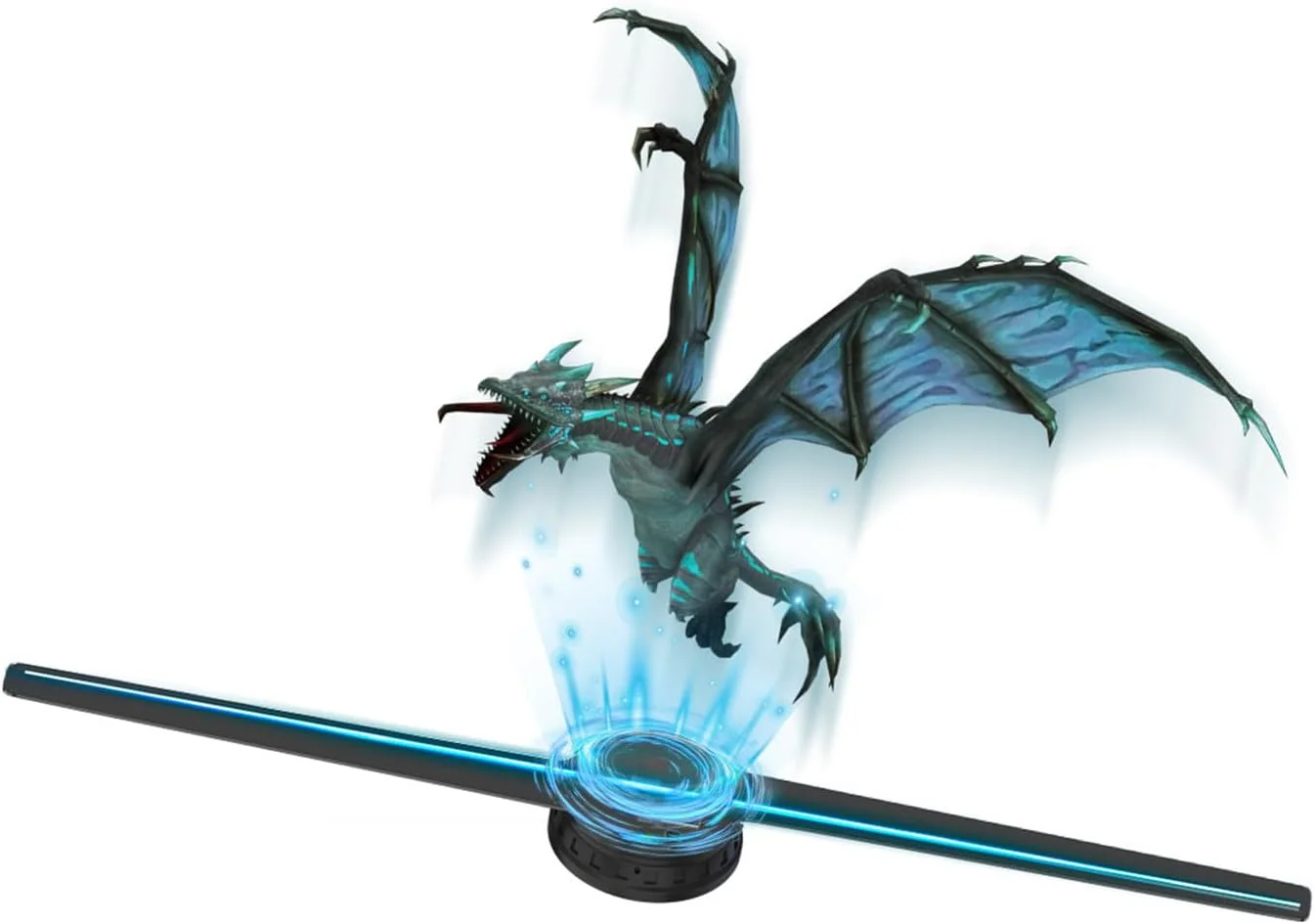 پروژکتور هولوگرام PacuM 43CM، تصویربرداری هوایی معلق سه بعدی، صفحه نمایش فن الکتریکی چرخان، دستگاه تبلیغاتی