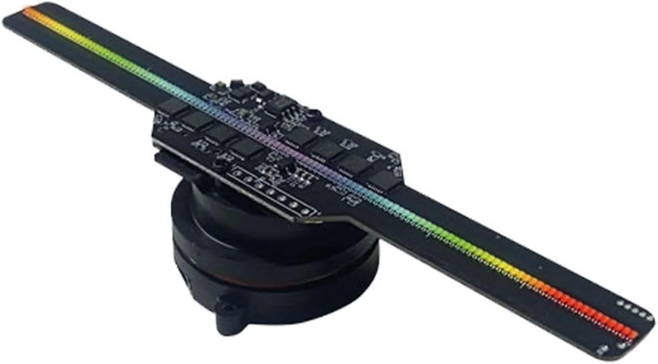 دستگاه تبلیغاتی فن پروژکتور هولوگرافی سه بعدی PacuM، پروژکتور هولوگرام معلق در هوا، دستگاه تبلیغاتی چرخشی، 14 سانتی متر