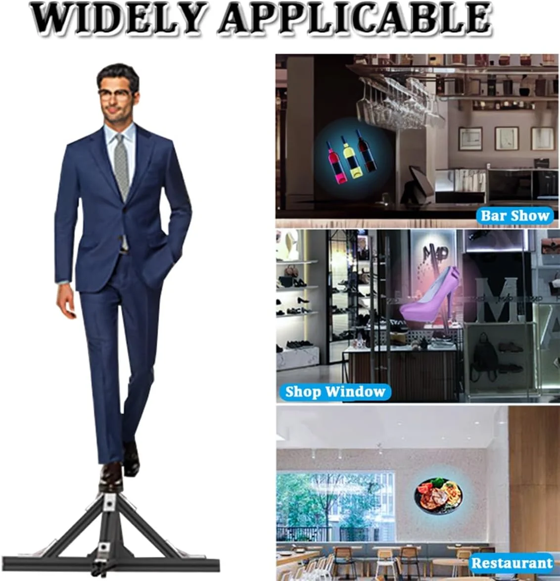 نمایشگر تبلیغاتی هولوگرافیک وای فای NDYJFLB - فن هولوگرام سه بعدی 19.2 اینچی، دستگاه تبلیغاتی عمودی، پروژکتور هولوگرام چرخشی برای تابلوهای فروشگاه های تجاری، بار، کازینو، مهمانی نمایشگر تبلیغاتی هولوگرافیک وای فای NDYJFLB - فن هولوگرام سه بعدی 19.2 اینچی، دستگاه تبلیغاتی عمودی، پروژکتور هولوگرام چرخشی برای تابلوهای فروشگاه های تجاری، بار، کازینو، مهمانی