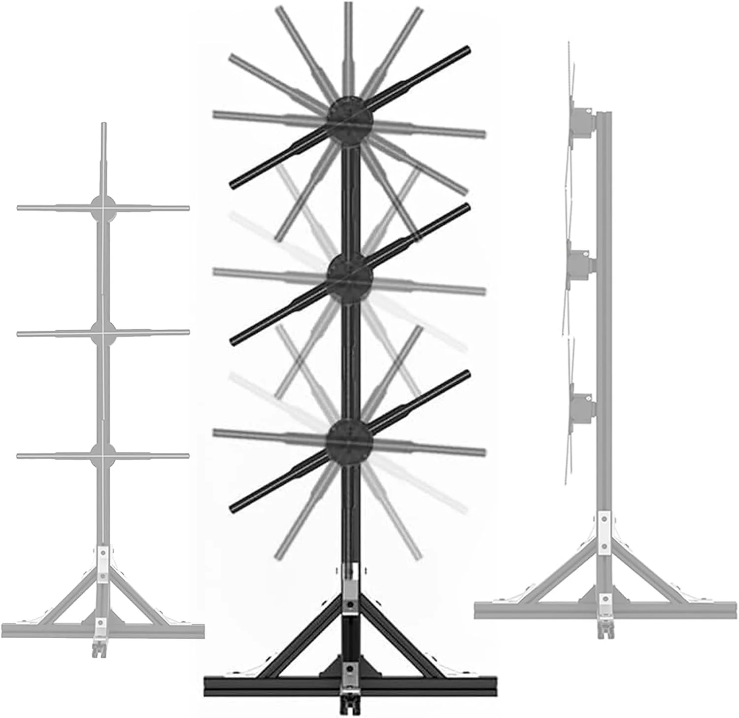 فن هولوگرام سه بعدی NDYJFLB، کنترل از طریق برنامه WiFi، پروژکتور ویدئویی هولوگرافی سه بعدی 48 سانتی متری، نمایشگر تبلیغاتی LED برای تابلوهای فروشگاه های تجاری، بار، کازینو، مهمانی - پشتیبانی از بلندگوی بلوتوث
