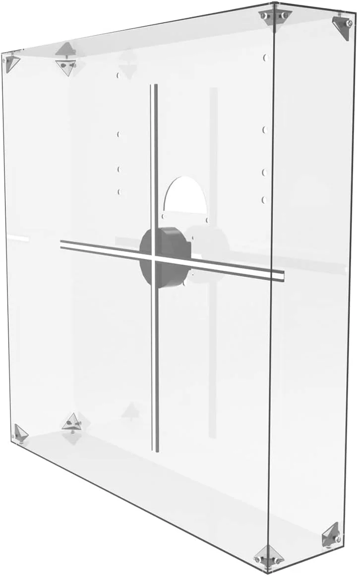 محافظ فن هولوگرام سه بعدی MAGIXUN - جعبه نمایش اکریلیک شفاف برای فن های 16.5-22 اینچی، فن هولوگرافی، پروژکتور هولوگرام فن سه بعدی با محافظ فن هولوگرافی سه بعدی