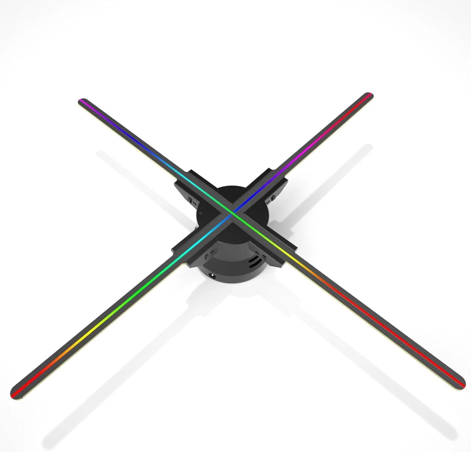 فن هولوگرام سه بعدی NDYJFLB با چشم غیر مسلح 60 سانتی متر، تصویربرداری چرخشی LED پویا با کیفیت بالا