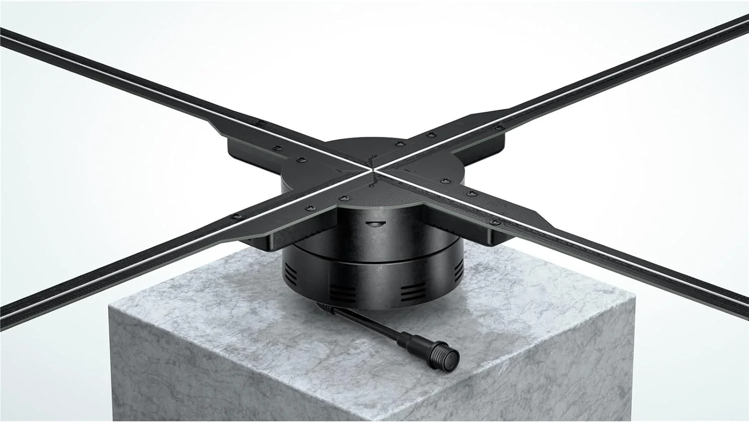 ابزار تبلیغاتی NDYJFLB فن هولوگرام سه بعدی به قطر 1 متر با برنامه و نمایشگر فن LED هولو با WIFI