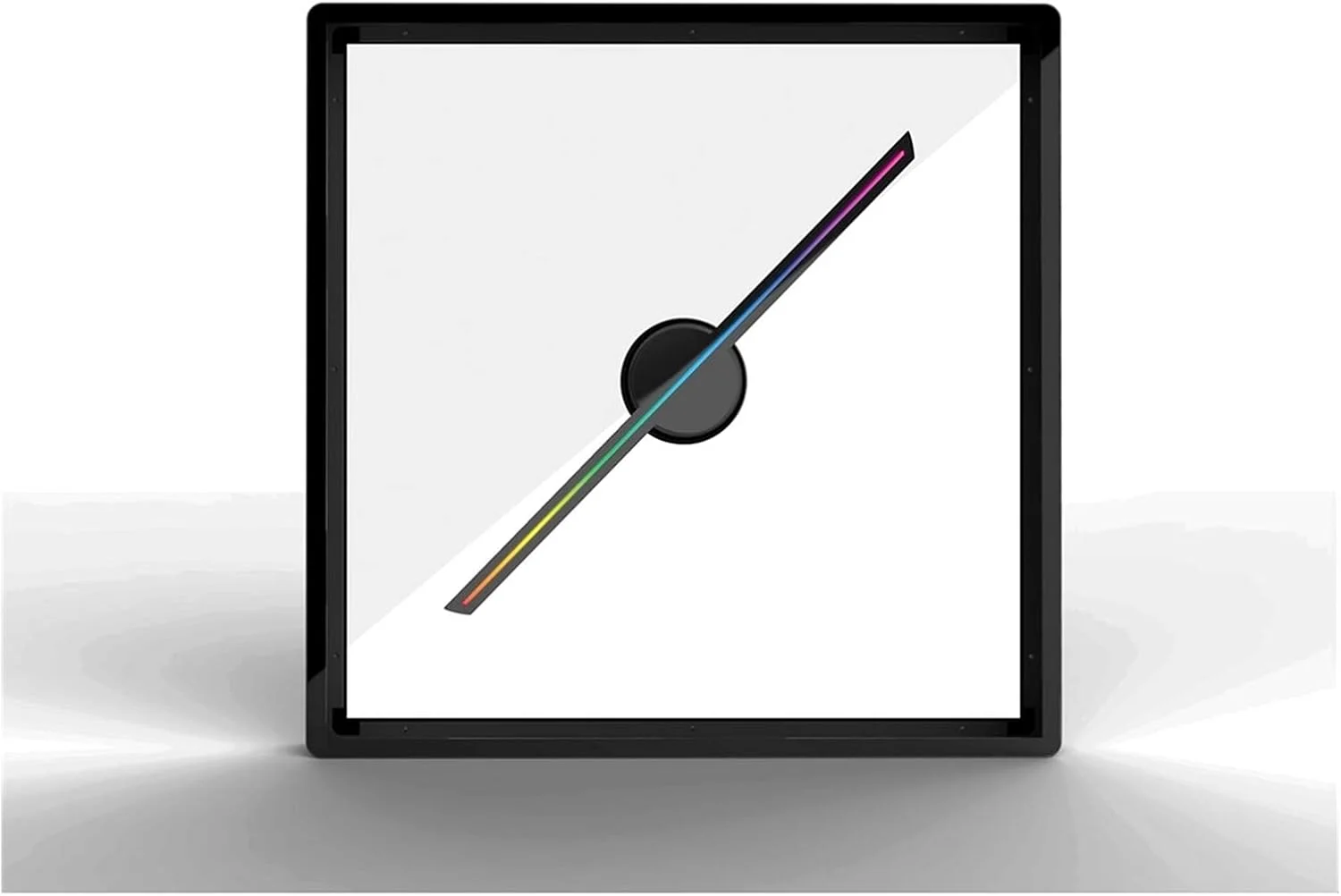 فن ویدئویی هولوگرافیک پروژکتورهای هولوگرام سه بعدی LED ساپورت ویدئو/تصویر پوسته نور تبلیغاتی هولوگرافیک HD با کارت 8 گیگابایتی پروژکتور هولوگرافیک، پوسته مشکی