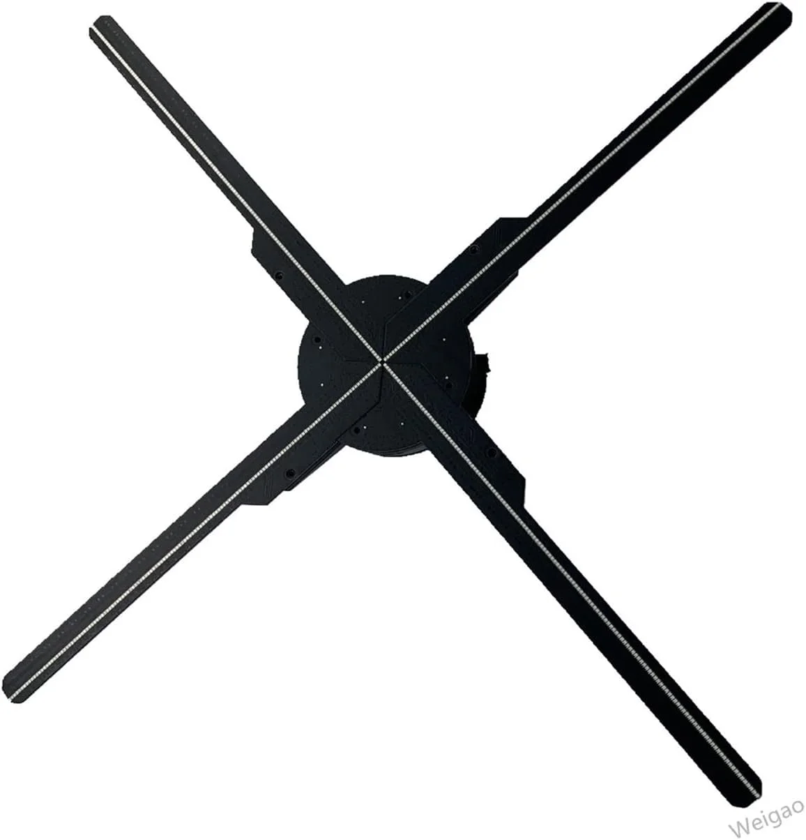 فن ویدئویی هولوگرافیک پروژکتور سه بعدی با چشم غیر مسلح تصویربرداری استریو آویزان چرخشی هوا صفحه نمایش فن لامپ ال ای دی دستگاه تبلیغاتی آویزان روی دیوار پروژکتور هولوگرافیک، EU T45