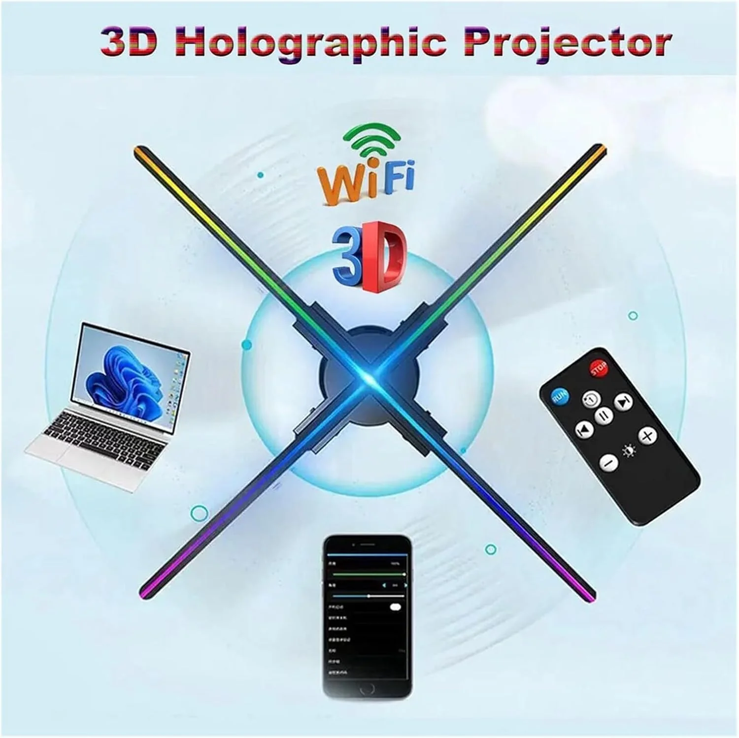 فن هولوگرافیک، فن هولوگرافیک سه بعدی 45/52/56/60/65 سانتی متری، پروژکتور هولوگرافیک دستگاه تبلیغاتی چند منظوره پروژکتور صفحه نمایش فن پروژکتور ویدئویی، مشکی 65 سانتی متر فن هولوگرافیک، فن هولوگرافیک سه بعدی 45/52/56/60/65 سانتی متری، پروژکتور هولوگرافیک دستگاه تبلیغاتی چند منظوره پروژکتور صفحه نمایش فن پروژکتور ویدئویی، مشکی 65 سانتی متر