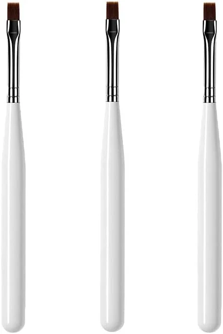 قلم طراحی ناخن زالاتی، 3 عدد قلم طراحی ناخن با نوک تخت نایلونی و نگهدارنده فلزی برای اکستنشن ناخن با ژل UV و آرایش قلم طراحی ناخن زالاتی، 3 عدد قلم طراحی ناخن با نوک تخت نایلونی و نگهدارنده فلزی برای اکستنشن ناخن با ژل UV و آرایش