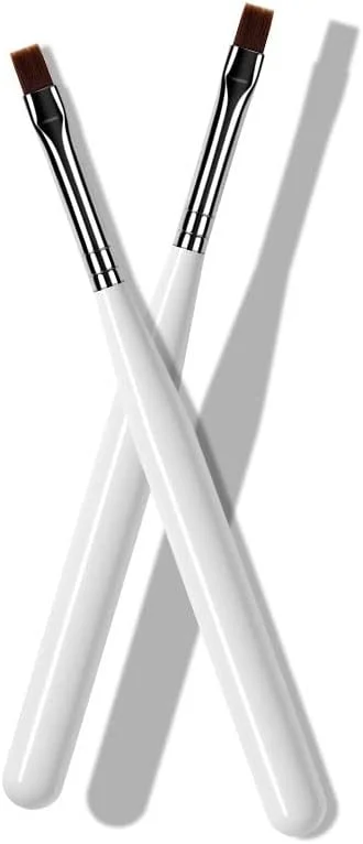 قلم طراحی ناخن زالاتی، 3 عدد قلم طراحی ناخن با نوک تخت نایلونی و نگهدارنده فلزی برای اکستنشن ناخن با ژل UV و آرایش