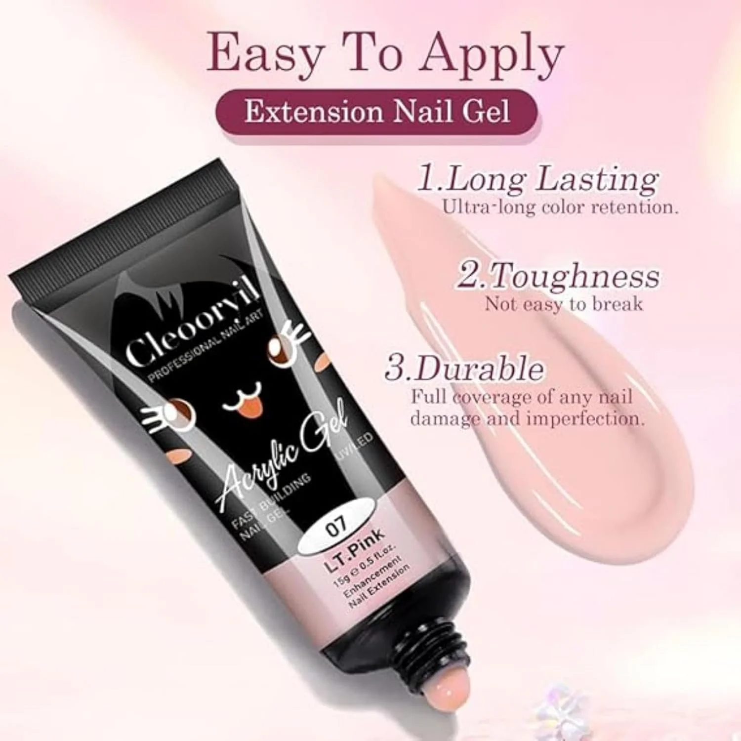 کیت اکستنشن ناخن پلی ژل Yelajoy با لامپ ناخن، 6 رنگ پلی ژل صورتی و سفید، شامل برس پلی و محلول لغزنده، کیت کامل مبتدی برای طراحی و اکستنشن ناخن کیت اکستنشن ناخن پلی ژل Yelajoy با لامپ ناخن، 6 رنگ پلی ژل صورتی و سفید، شامل برس پلی و محلول لغزنده، کیت کامل مبتدی برای طراحی و اکستنشن ناخن