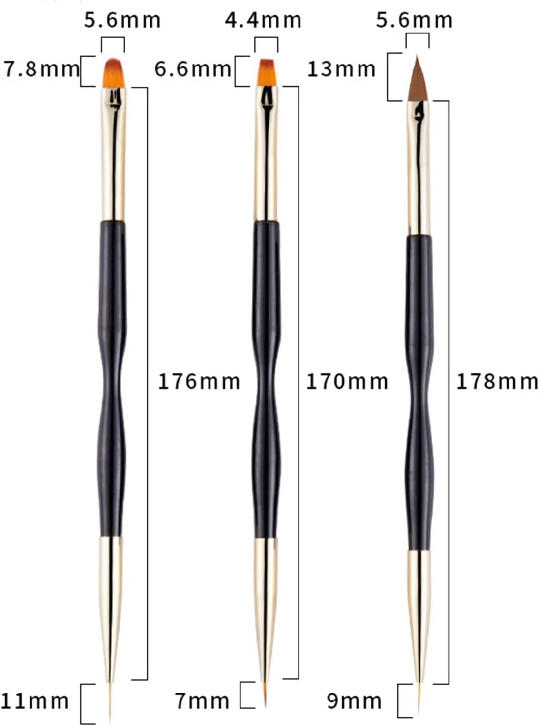 ست قلم موی طراحی ناخن 31 تکه TITA-DONG برای زنان، ست ابزار طراحی ناخن، ابزار نقطه گذاری ناخن برای اکستنشن ناخن، قلم طراحی ناخن، ست قلم موی ناخن