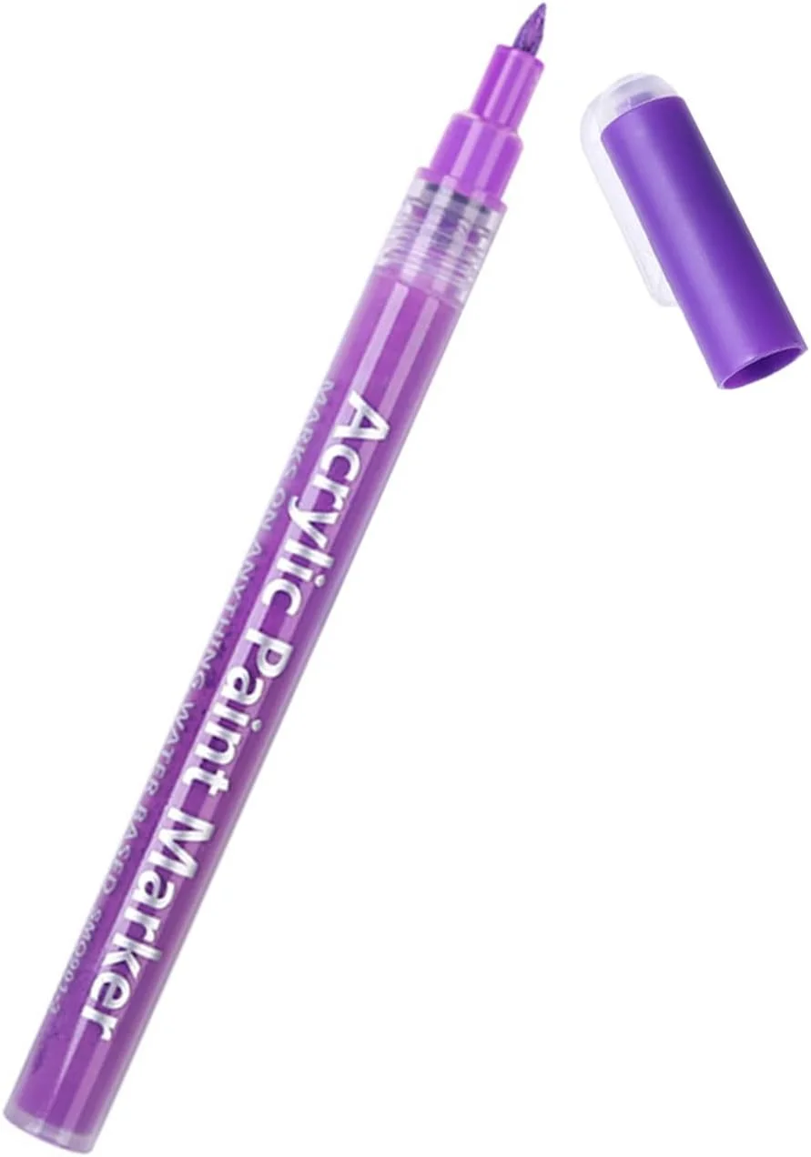 قلم طراحی ناخن، قلم لاینر طراحی، قلم ژل اکستنشن ناخن، بنفش کاربردی