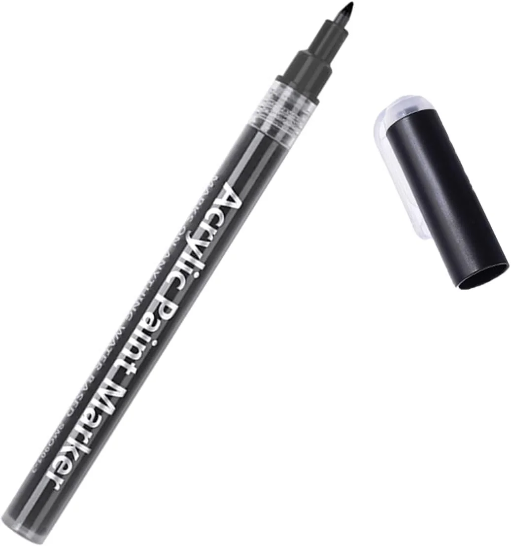 قلم طراحی ناخن، قلم لاینر طراحی، قلم ژل اکستنشن ناخن، مشکی