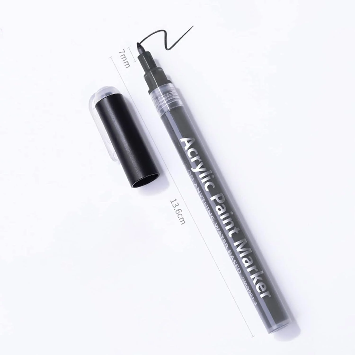 قلم طراحی ناخن، قلم لاینر طراحی، قلم ژل اکستنشن ناخن، مشکی