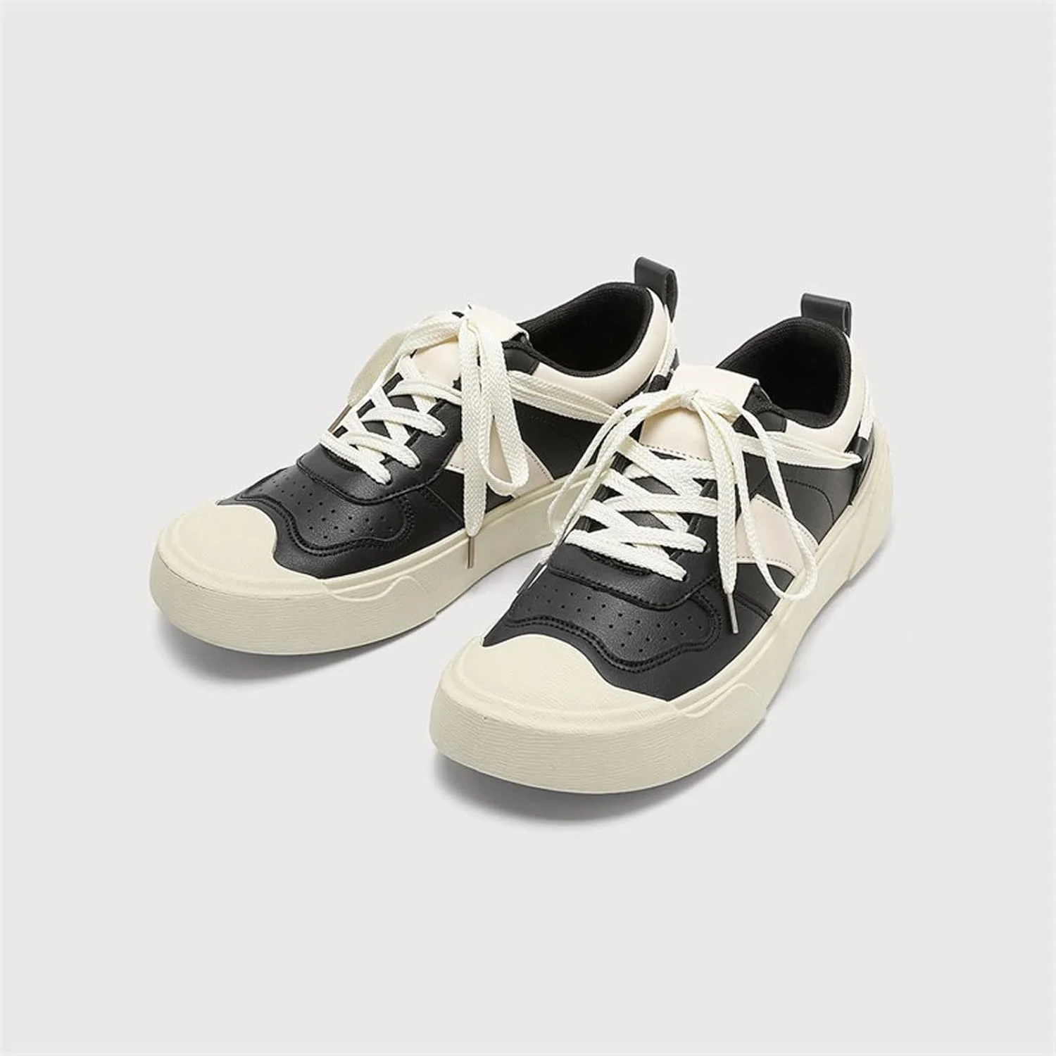 کفش های مردانه BUYUP، کفش های کتانی مردانه، کفش های اسکیت بورد کلاسیک راحت، کفش های بوم، کفش های مردانه بند دار ضد لغزش و جاذب عرق (رنگ: Hortel، سایز: 40)