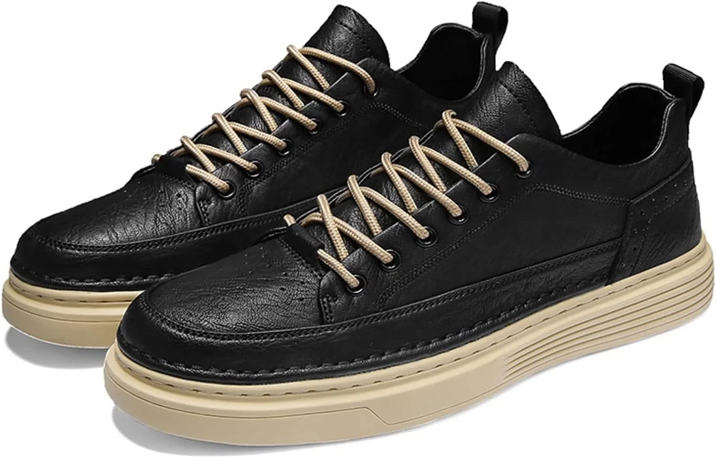 کفش های کتانی مردانه BUYUP، کفش های اسکیت کلاسیک مردانه، کفش های تفریحی تنفسی، کفش های ورزشی سبک مردانه، کفش های پیاده روی طراح دار (رنگ: Hortel، سایز: 10)