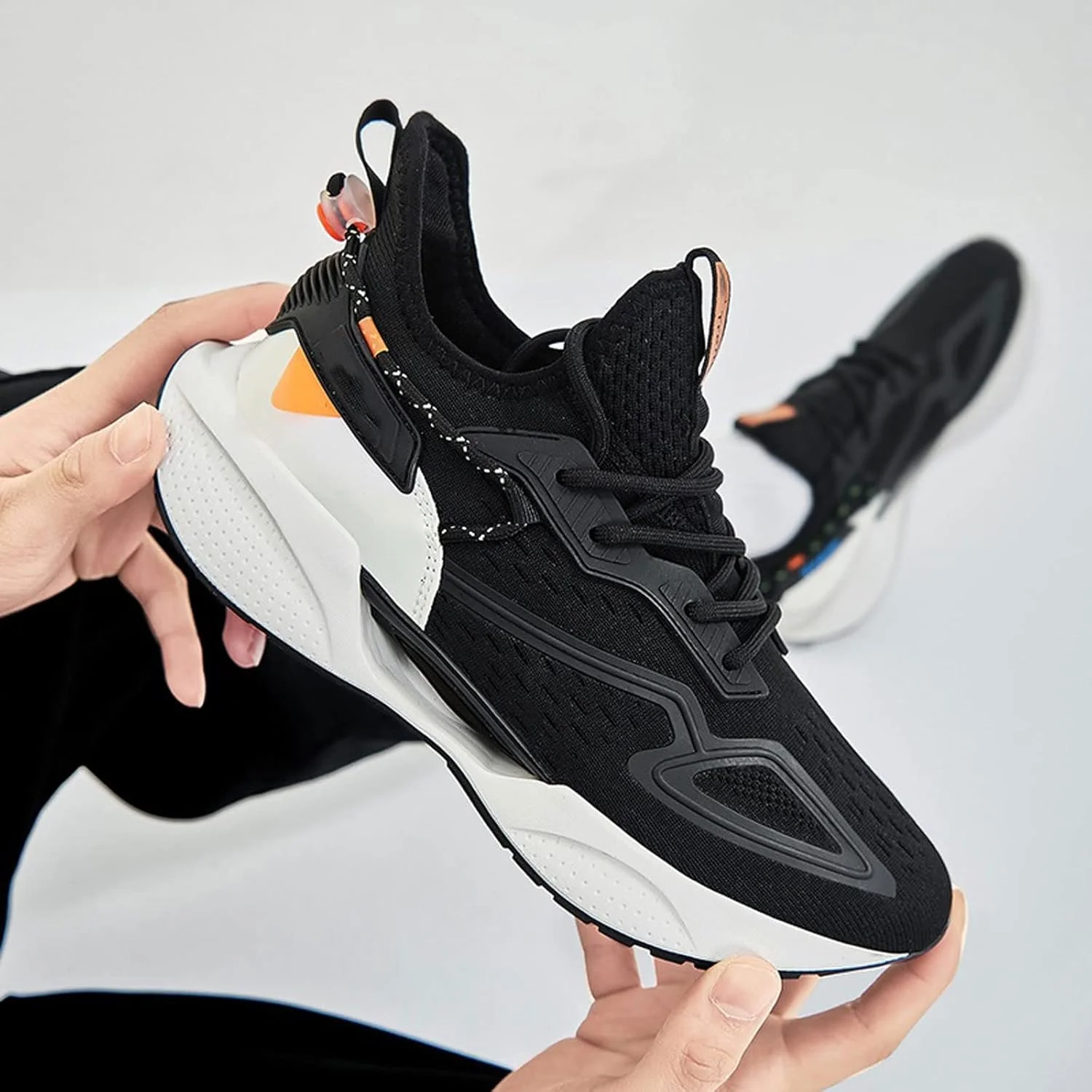 کفش های غیر رسمی مردانه BUYUP، کفش های کتانی حرفه ای مردانه، کفش های دویدن و پیاده روی توری مردانه، کفش های مد روز مردانه برای پیست و فضای باز، کفش های بسکتبال کلاسیک (رنگ: Hortelã، سایز: 42)