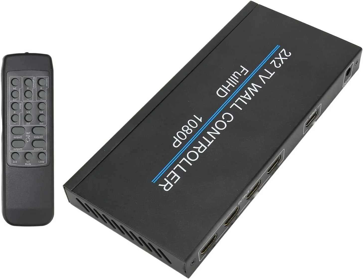 کنترلر دیوار ویدیویی 2x2 با کیفیت 1080P، اتصال چندگانه و نصب آسان، رابط روکش طلا برای کنفرانس ویدیویی و کامپیوتر (پریز UK) کنترلر دیوار ویدیویی 2x2 با کیفیت 1080P، اتصال چندگانه و نصب آسان، رابط روکش طلا برای کنفرانس ویدیویی و کامپیوتر (پریز UK)