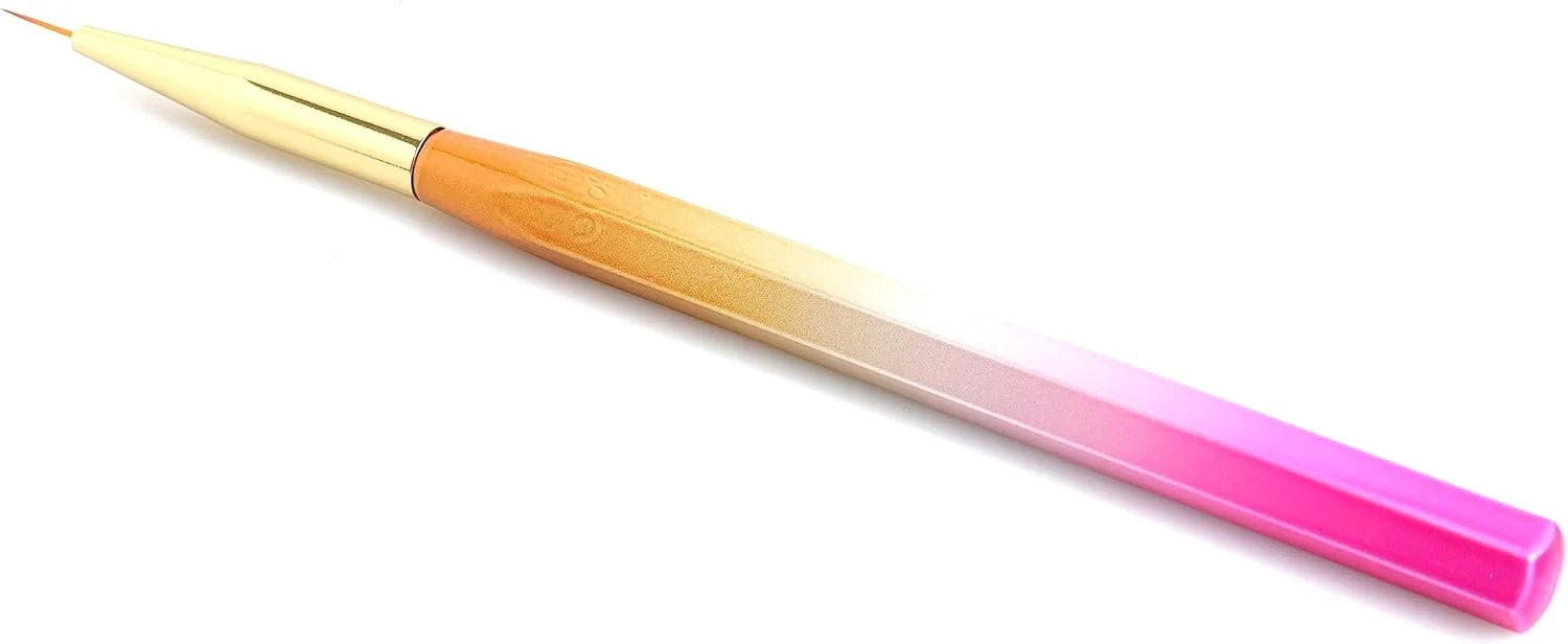 قلم گرادینت ناخن حرفه ای گلوبال فشن به همراه برس لاینر ظریف - طراحی ناخن های گرادینت در خانه مانند یک حرفه ای | (9mm) قلم گرادینت ناخن حرفه ای گلوبال فشن به همراه برس لاینر ظریف - طراحی ناخن های گرادینت در خانه مانند یک حرفه ای | (9mm)