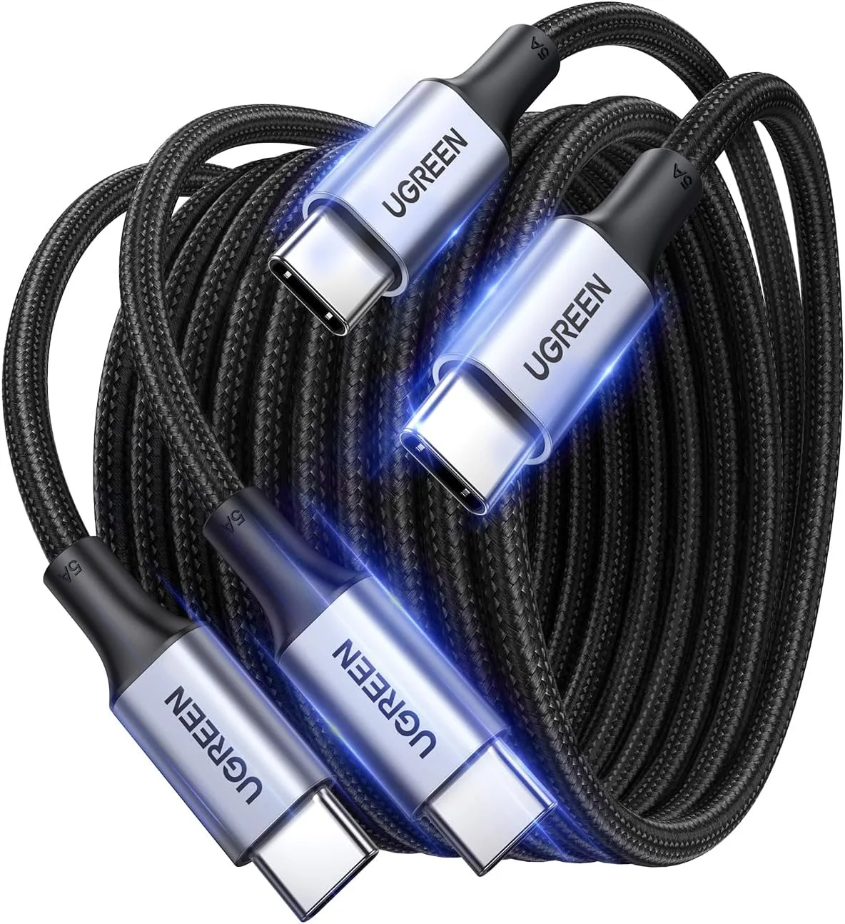 کابل USB C یوگرین 2 متری 2 عددی، کابل شارژ سریع فوق العاده PD با توان 100 وات، USB C به Type C برای آیفون 15/16 پرو مکس، آیپد مینی 7، مک بوک پرو، آیپد، سامسونگ S25 Ultra/S24/23/، هواوی P70 کابل USB C یوگرین 2 متری 2 عددی، کابل شارژ سریع فوق العاده PD با توان 100 وات، USB C به Type C برای آیفون 15/16 پرو مکس، آیپد مینی 7، مک بوک پرو، آیپد، سامسونگ S25 Ultra/S24/23/، هواوی P70