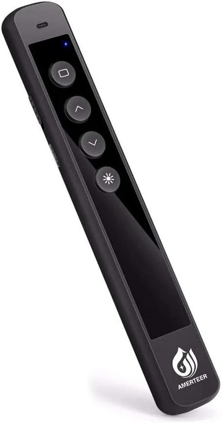 ارائه دهنده بی سیم AMERTEER - ریموت قابل شارژ RF 2.4GHz با نشانگر لیزری، کلیکر ارائه پاورپوینت با نشانگر لیزری قرمز برای ویندوز و مک، ایده آل برای جلسات و سخنرانی های تجاری ارائه دهنده بی سیم AMERTEER - ریموت قابل شارژ RF 2.4GHz با نشانگر لیزری، کلیکر ارائه پاورپوینت با نشانگر لیزری قرمز برای ویندوز و مک، ایده آل برای جلسات و سخنرانی های تجاری