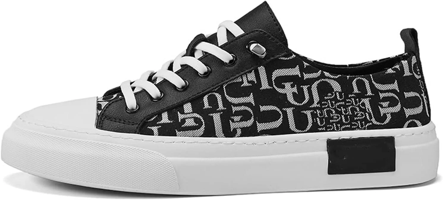 کفش های غیر رسمی مردانه BUYUP، کفش های کتانی غیر رسمی لوکس مردانه، کفش های ورزشی بند دار تخت، کفش تنیس، کفش بوم کلاسیک مردانه (رنگ: Hortel، سایز: 38)