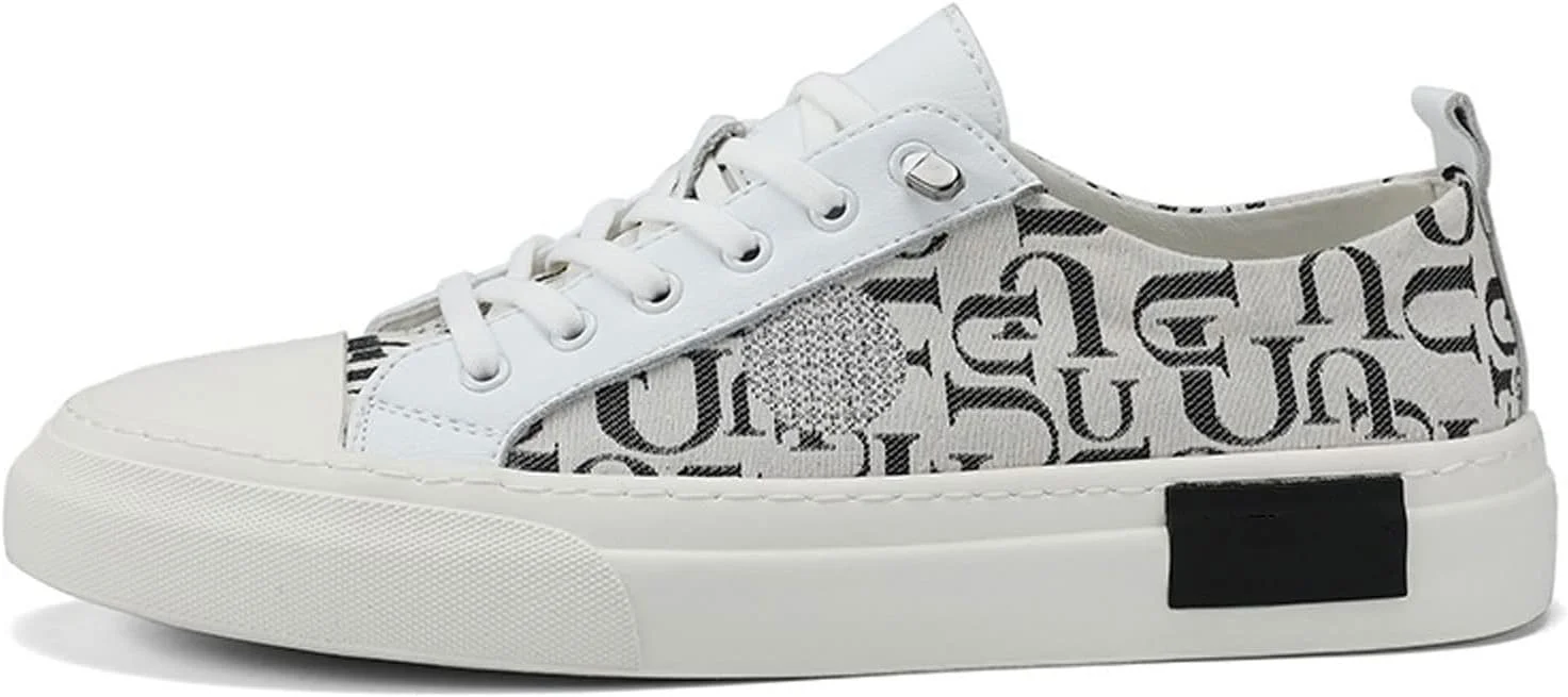 کفش‌های غیررسمی مردانه BUYUP، کفش‌های کتانی غیررسمی لوکس مردانه، کفش‌های ورزشی بنددار تخت، کفش تنیس، کفش بوم کلاسیک مردانه (رنگ: Hortel، سایز: 39)