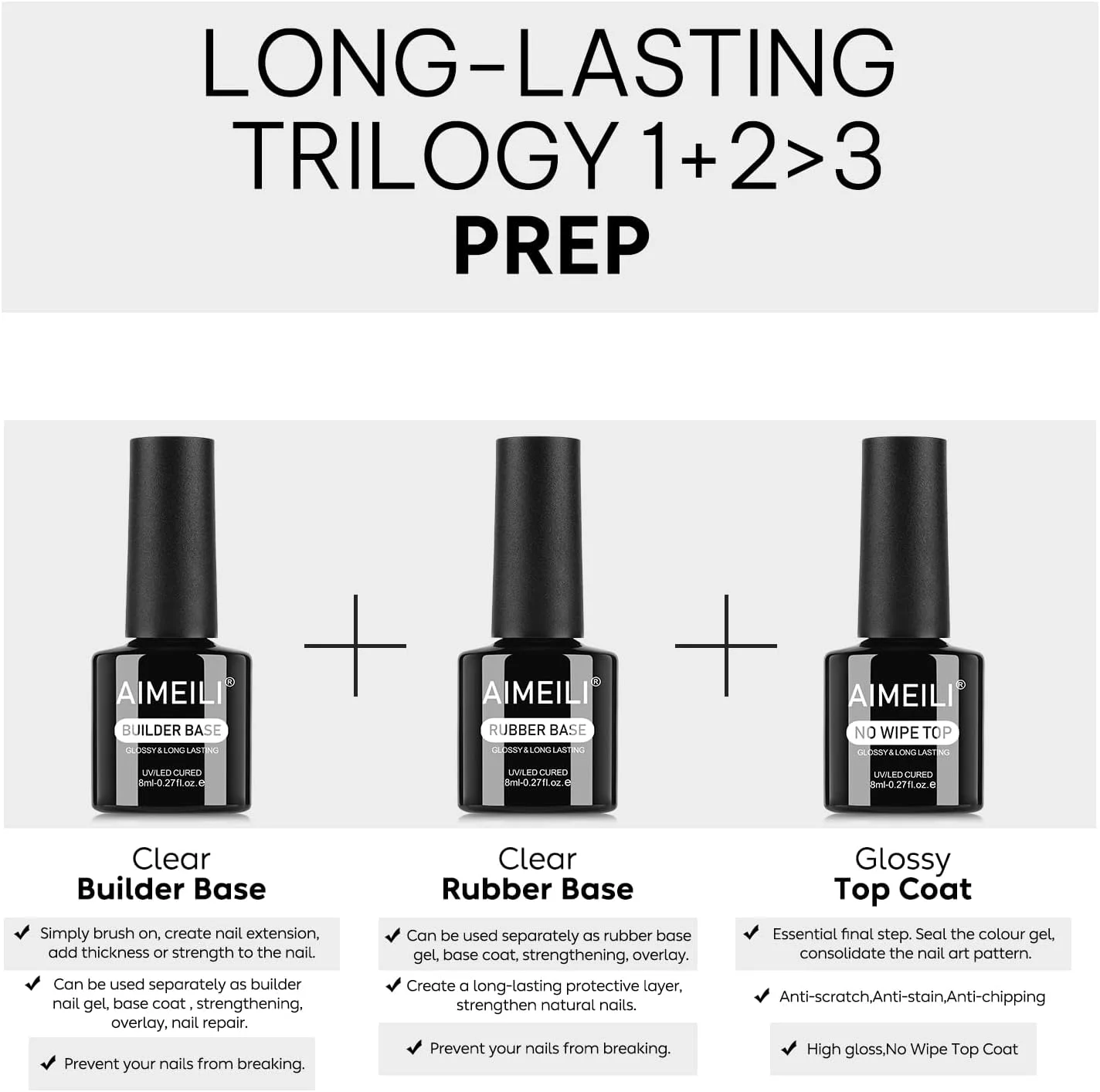 ست ژل بیس بیلدر، رابر بیس و تاپ کت ایمیلی 3 عددی 8 میلی لیتری 7 در 1، ژل بیلدر ناخن، رابر بیس، بیس کت و تاپ کت ناخن، یو وی ال ای دی ست ژل بیس بیلدر، رابر بیس و تاپ کت ایمیلی 3 عددی 8 میلی لیتری 7 در 1، ژل بیلدر ناخن، رابر بیس، بیس کت و تاپ کت ناخن، یو وی ال ای دی