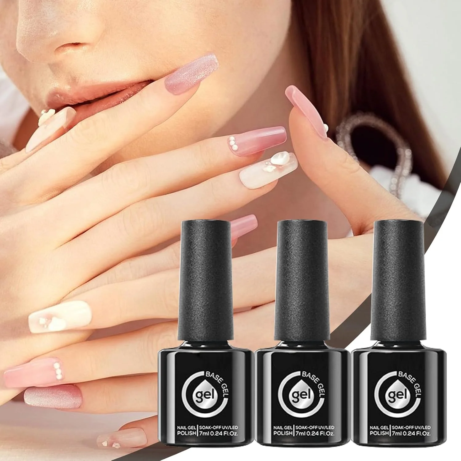 لاک ژل بیس | ست لاک ژل بیس فیبر گلاس - نیاز به خشک شدن با UV LED، مناسب مانیکور و پدیکور، لوازم جانبی برای مسافرت، سالن زیبایی حرفه ای و استفاده در منزل لاک ژل بیس | ست لاک ژل بیس فیبر گلاس - نیاز به خشک شدن با UV LED، مناسب مانیکور و پدیکور، لوازم جانبی برای مسافرت، سالن زیبایی حرفه ای و استفاده در منزل