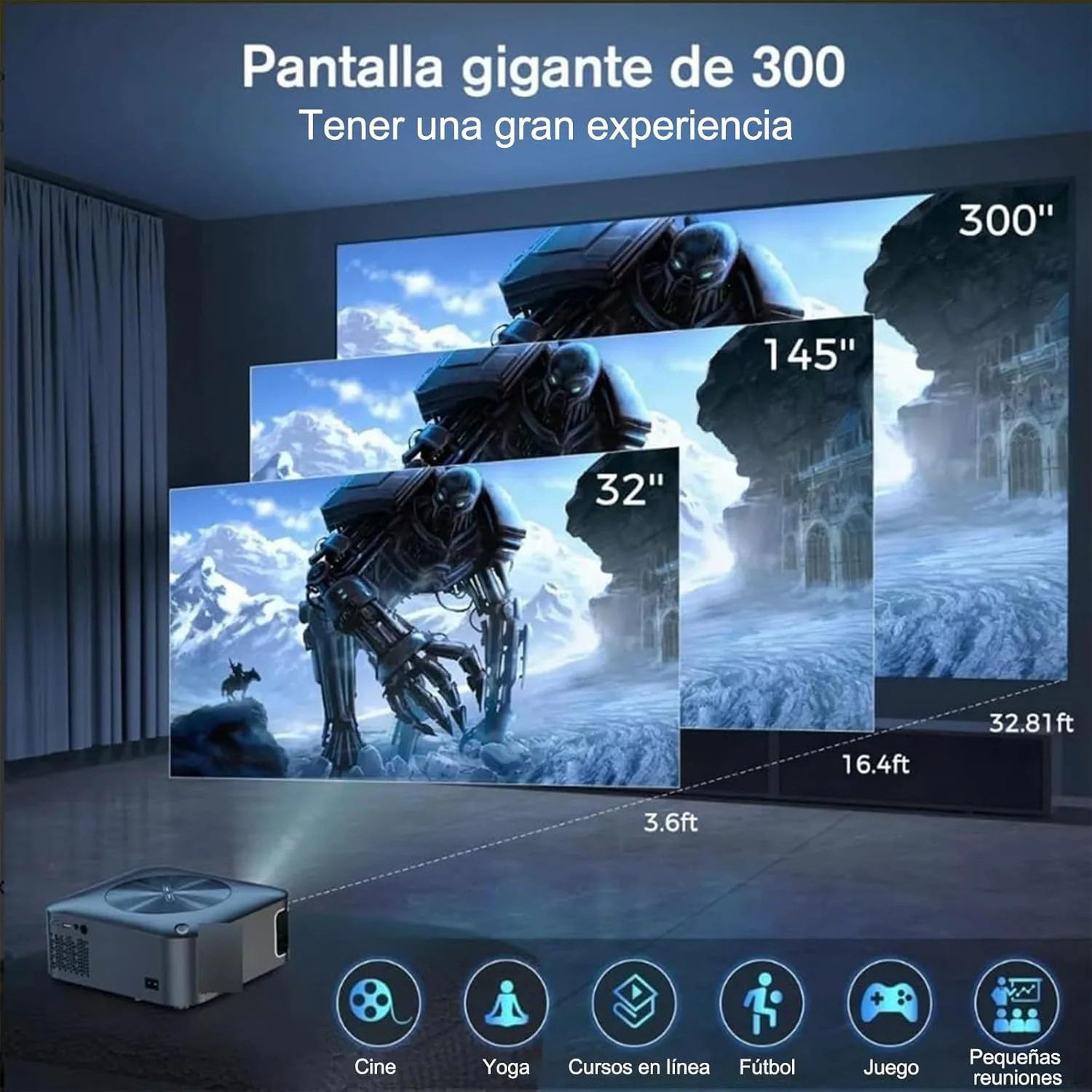 پروژکتور ویدیویی 4K مولور، با وای فای 5G و بلوتوث 5.1، پروژکتور قابل حمل برای فضای باز، 40000 ساعت عمر مفید، پروژکتور هوشمند با نمایشگر 300 اینچی، پروژکتور 450 ANSI HD، پروژکتور تلویزیون سینمای خانگی 1080P UHD (B) پروژکتور ویدیویی 4K مولور، با وای فای 5G و بلوتوث 5.1، پروژکتور قابل حمل برای فضای باز، 40000 ساعت عمر مفید، پروژکتور هوشمند با نمایشگر 300 اینچی، پروژکتور 450 ANSI HD، پروژکتور تلویزیون سینمای خانگی 1080P UHD (B)